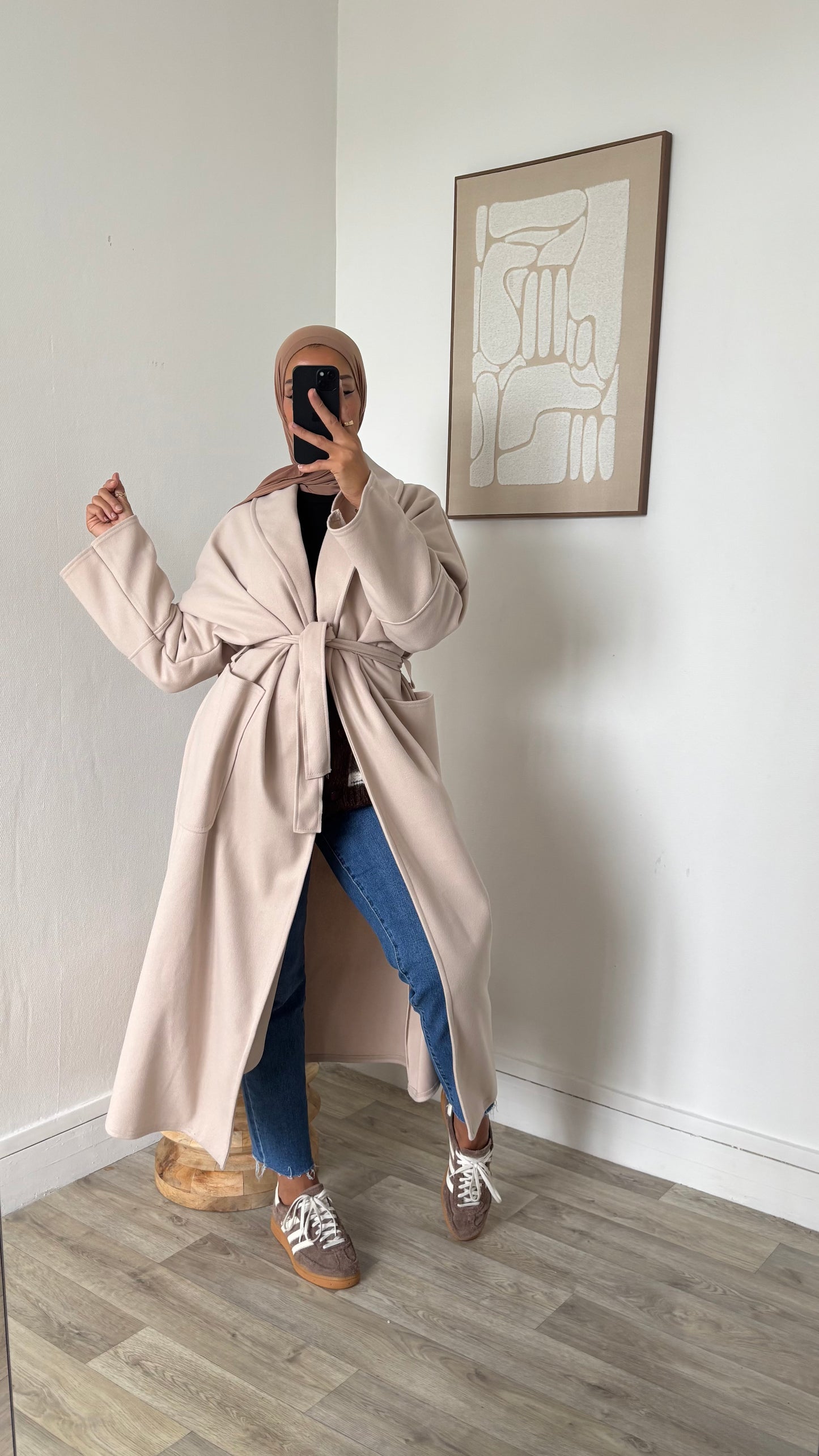 Manteau simply à nouer