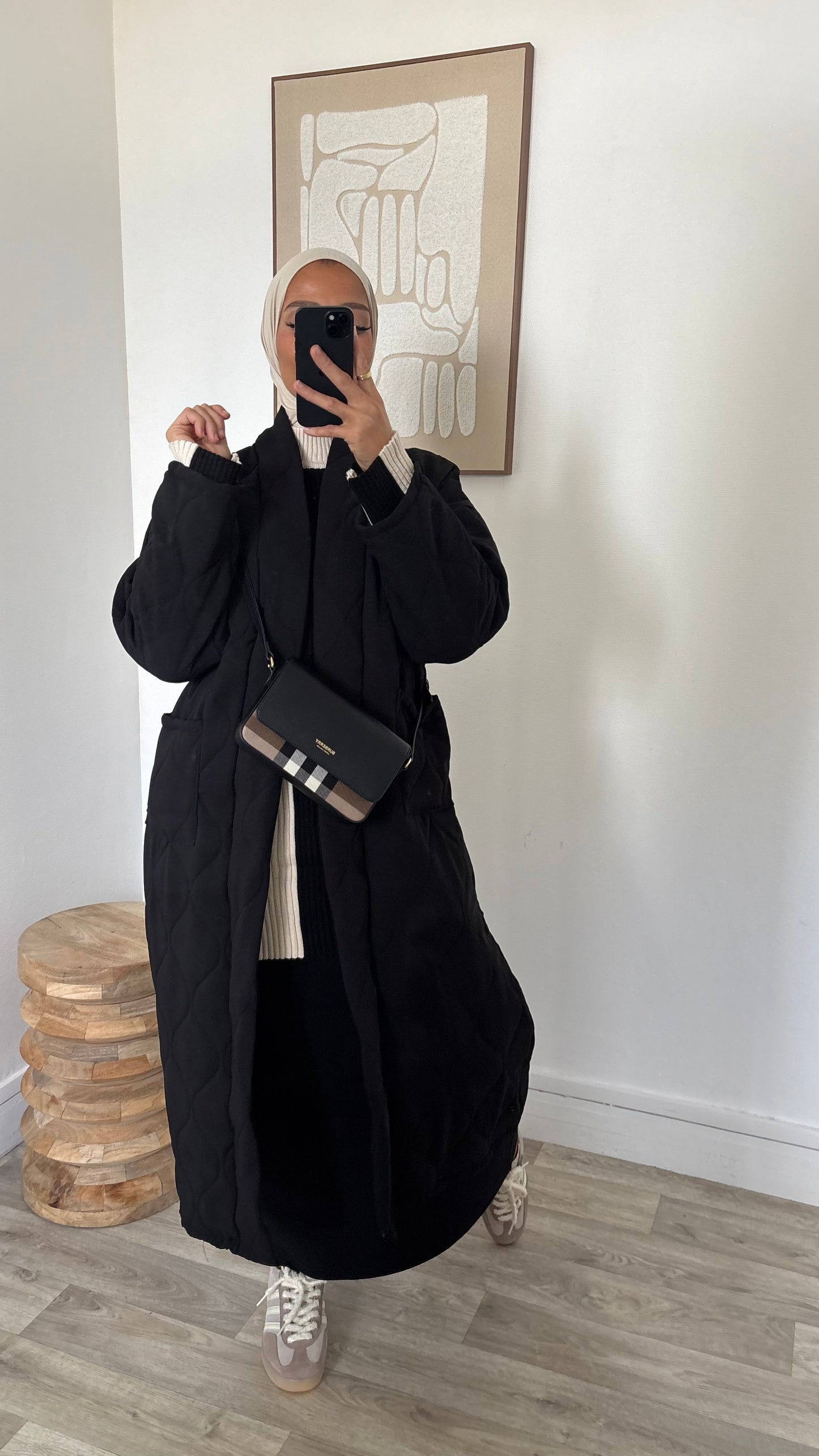 Manteau oversize matelassé