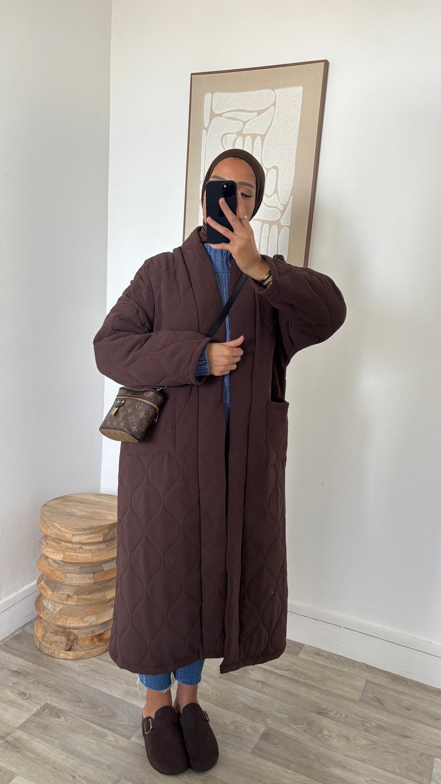 Manteau oversize matelassé