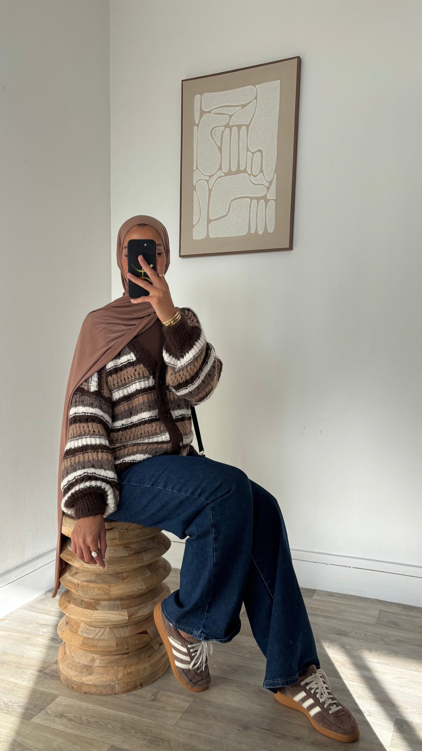 Gilet oversize en laine