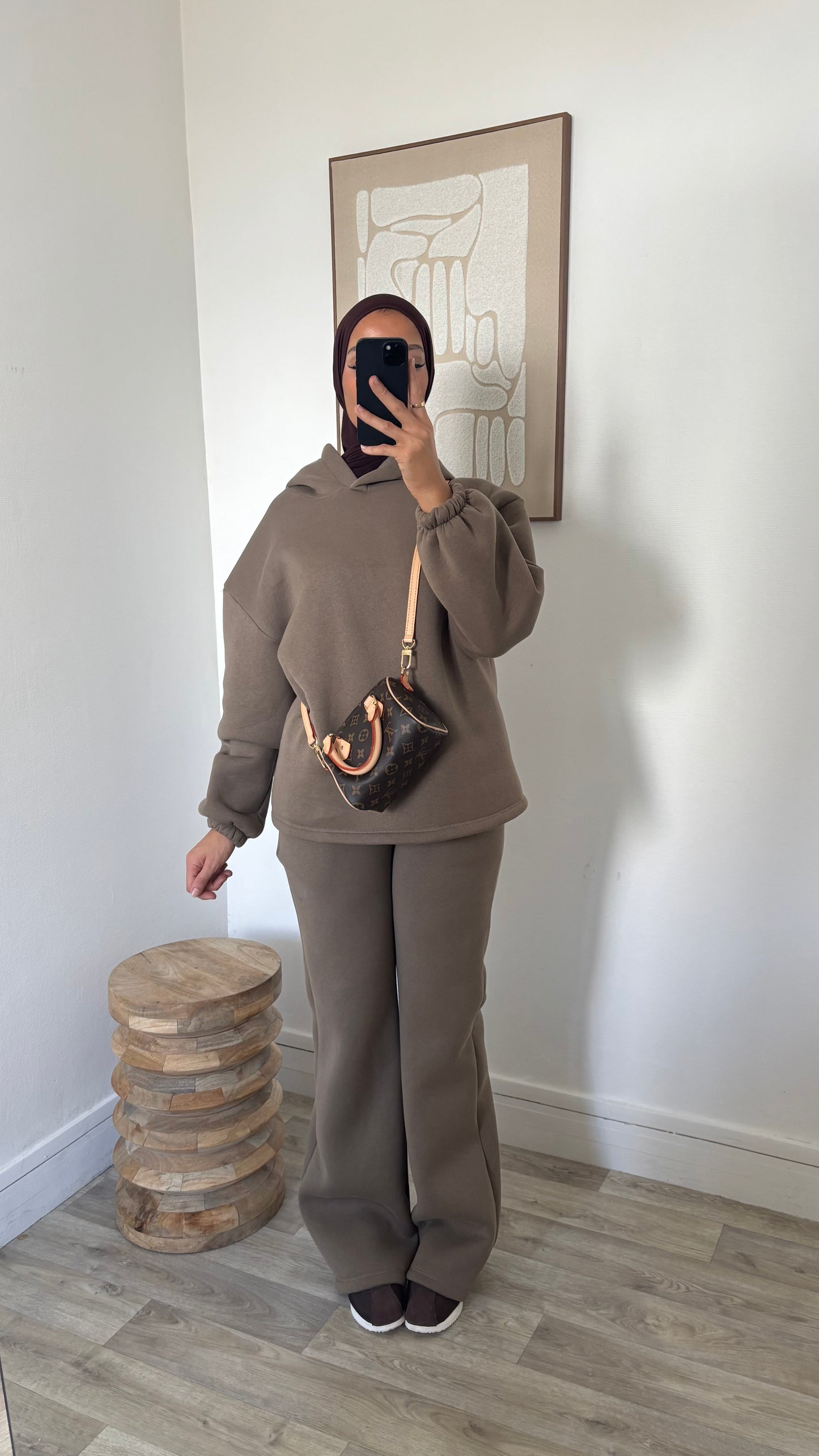 Ensemble molletonné à capuche