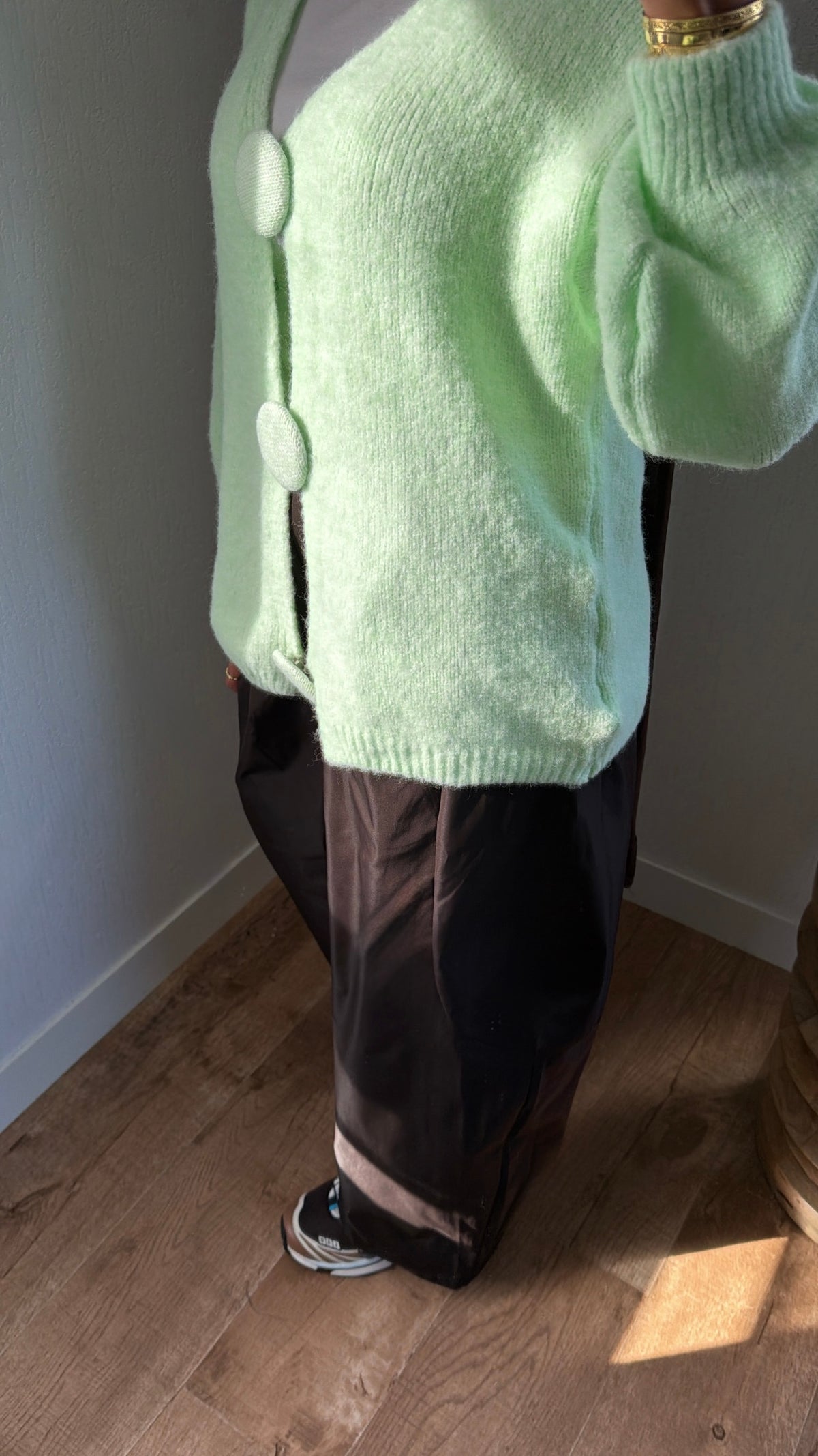 Cardigan gros boutons