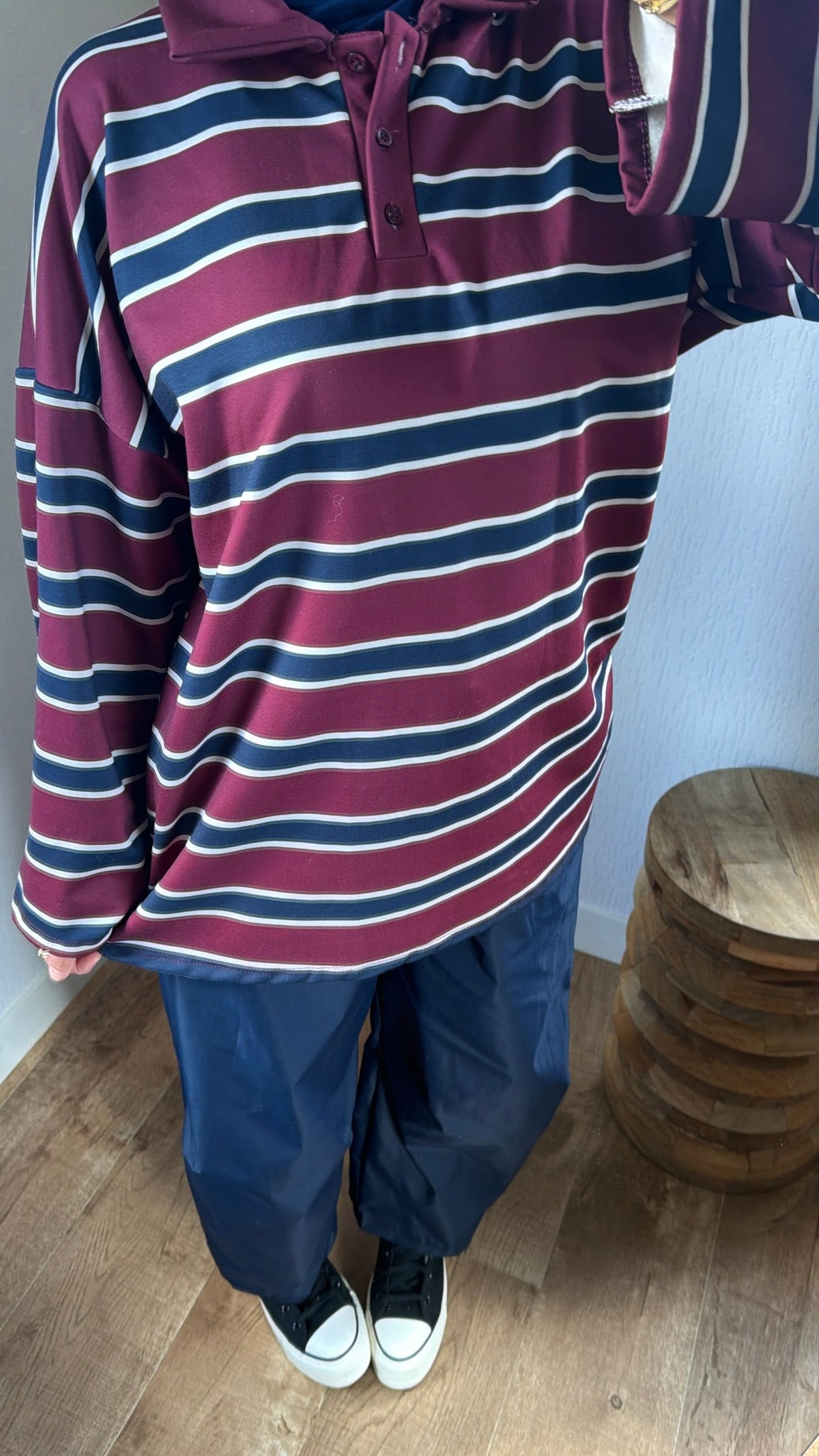 Polo rayé