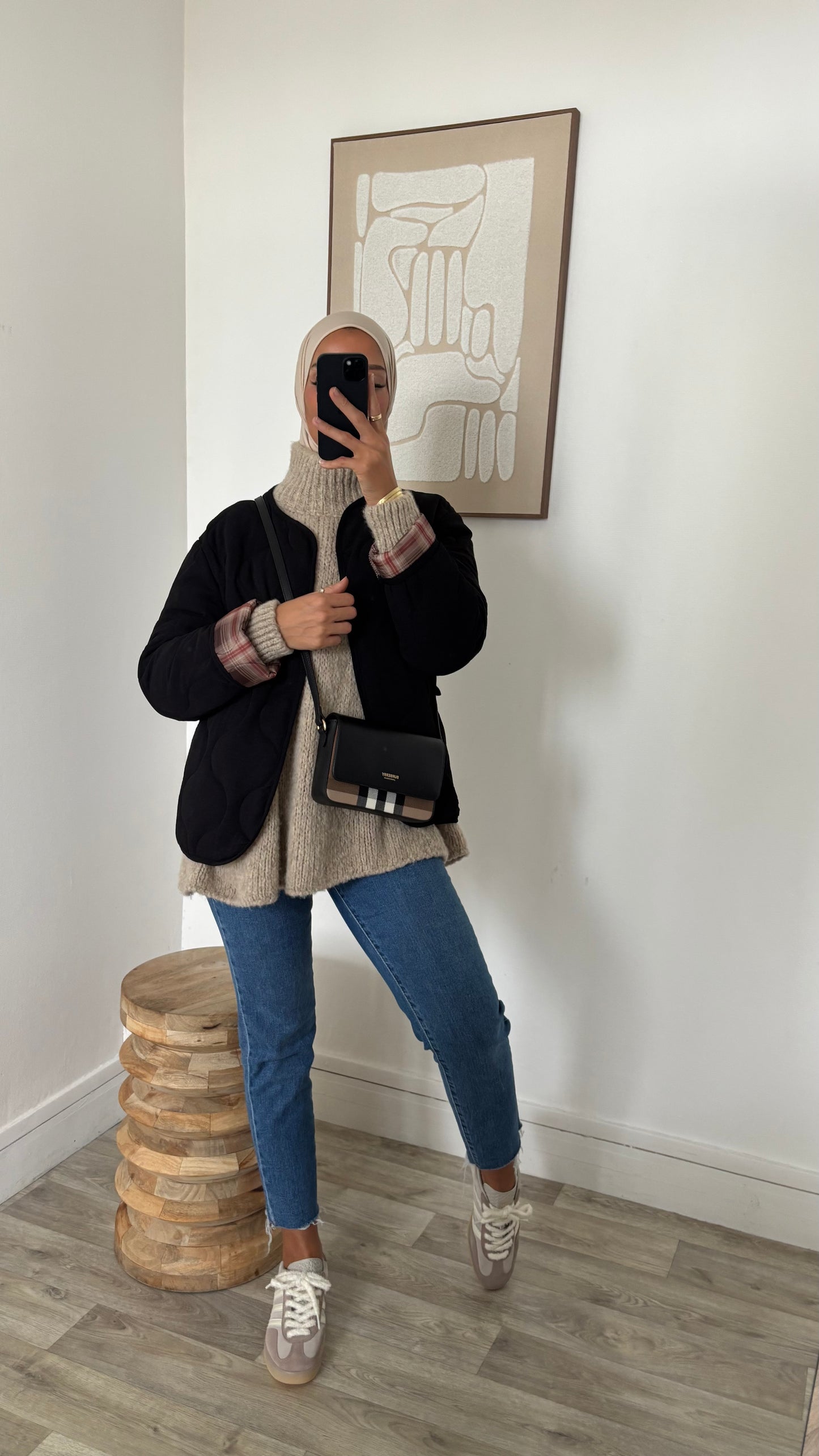 Veste matelassé retroussable