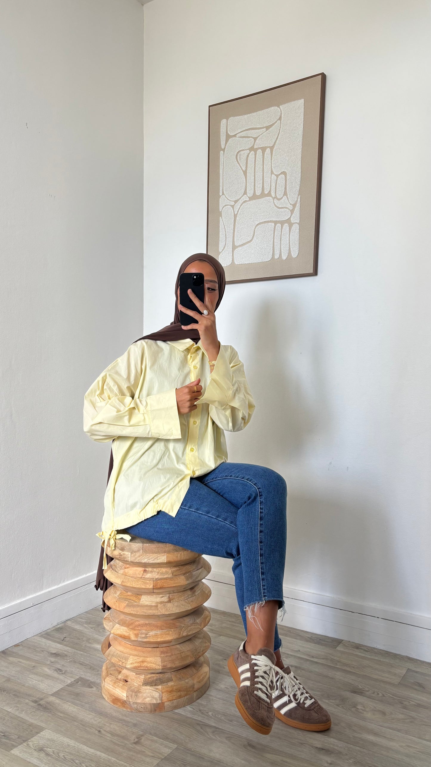 Chemise oversize avec dos plus long