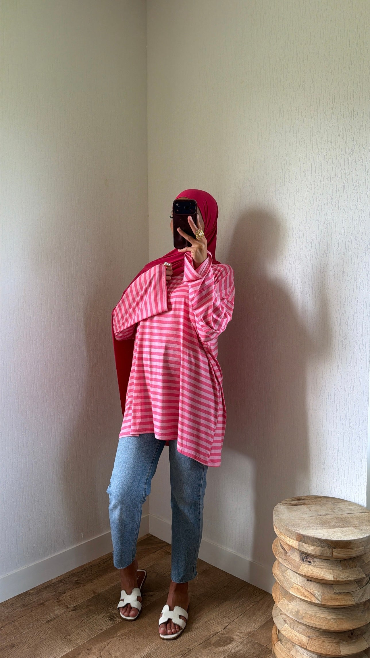 Tshirt long rayée