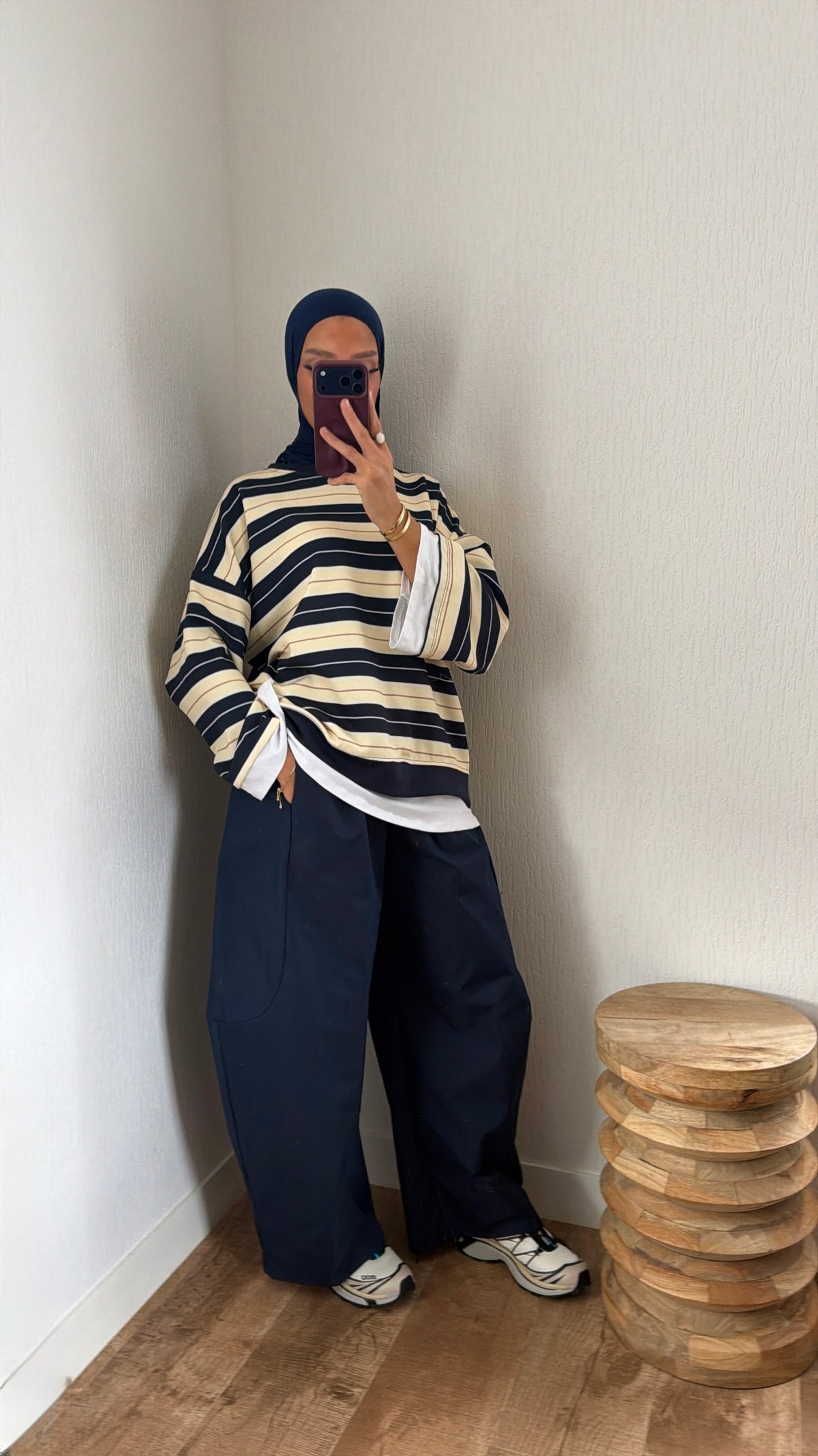 Pantalon ballon effet imper