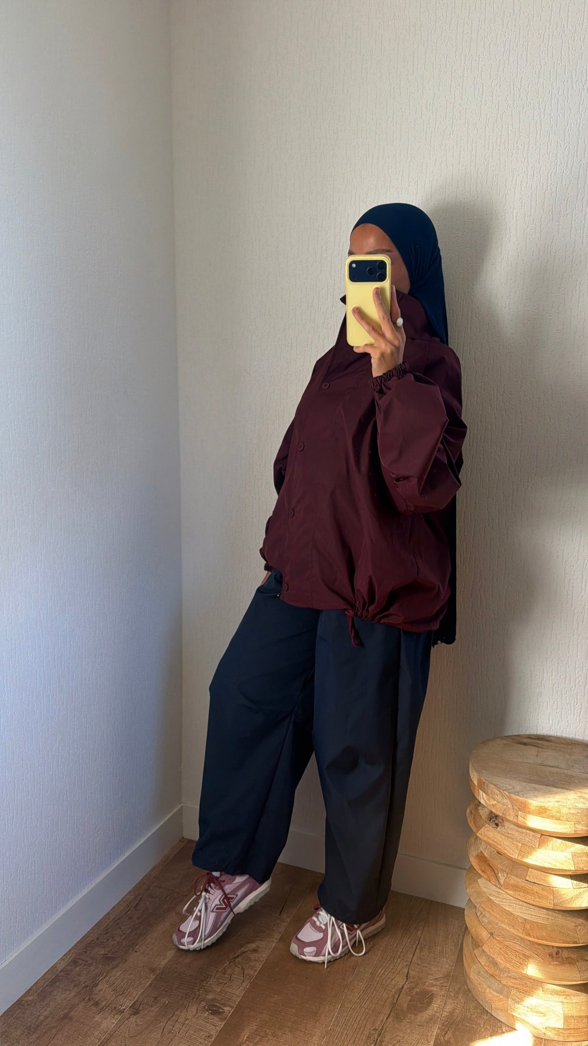 Pantalon effet imper