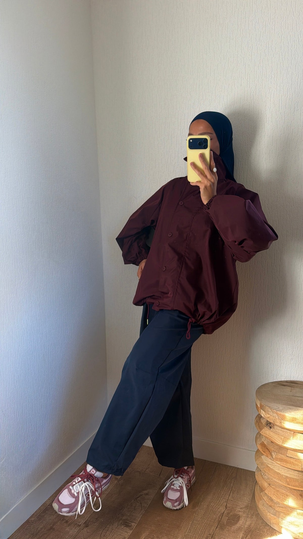 Pantalon effet imper