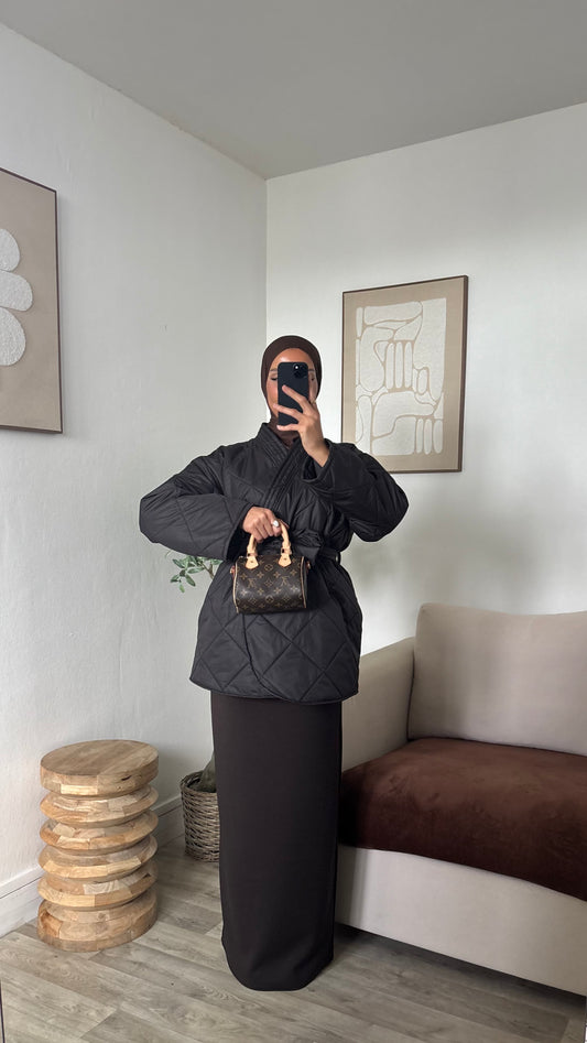 Veste matelassé croisé