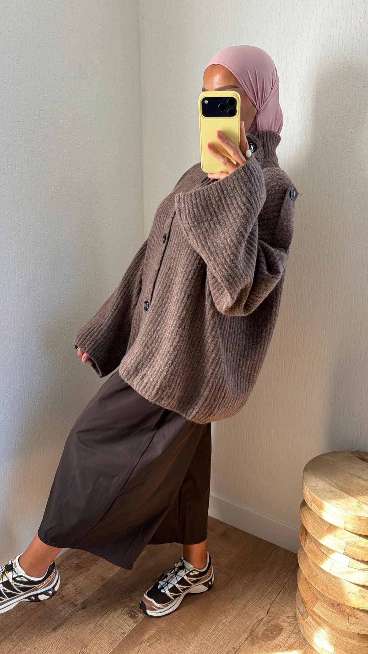 Gilet col boutons