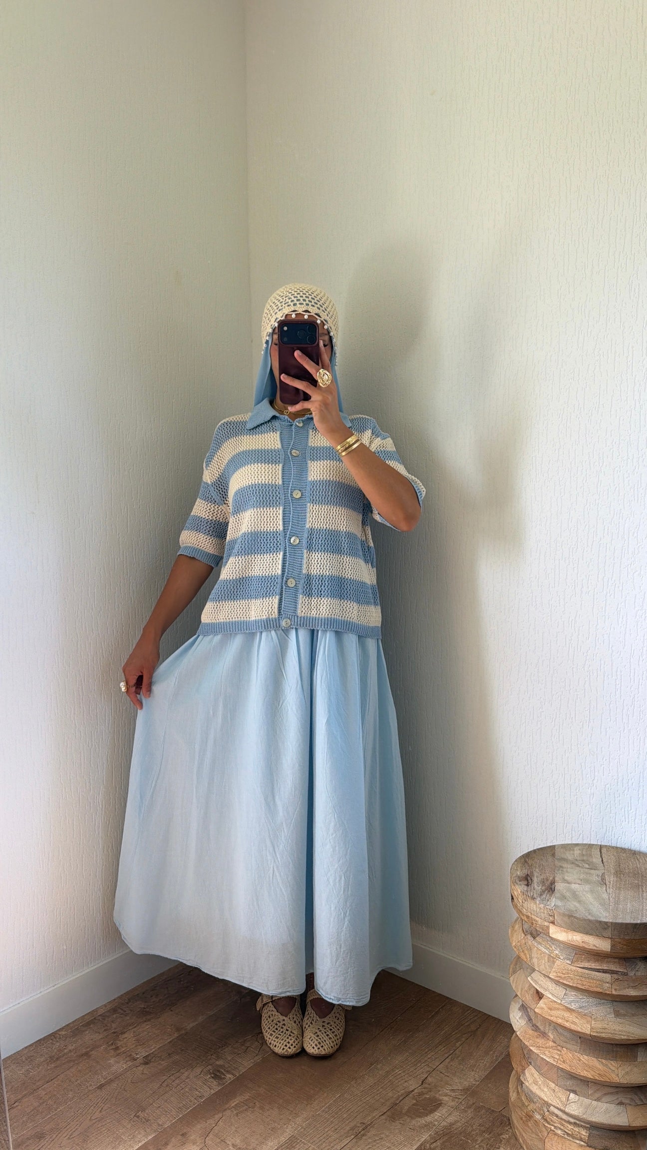 Pull à col en crochet