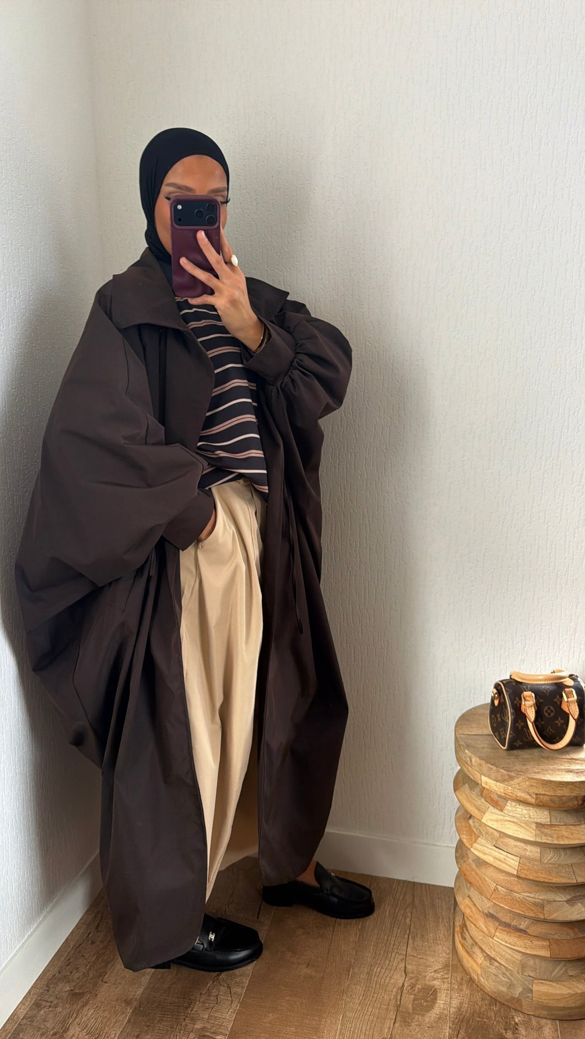 Manteau oversize asymétrique