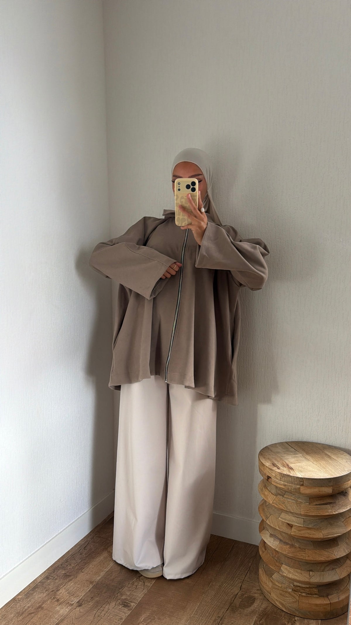 Veste à zip évasé