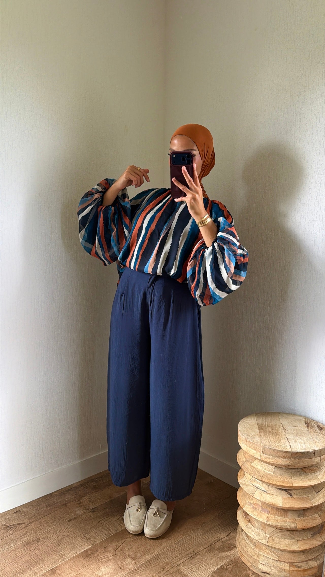 Blouse tricolore