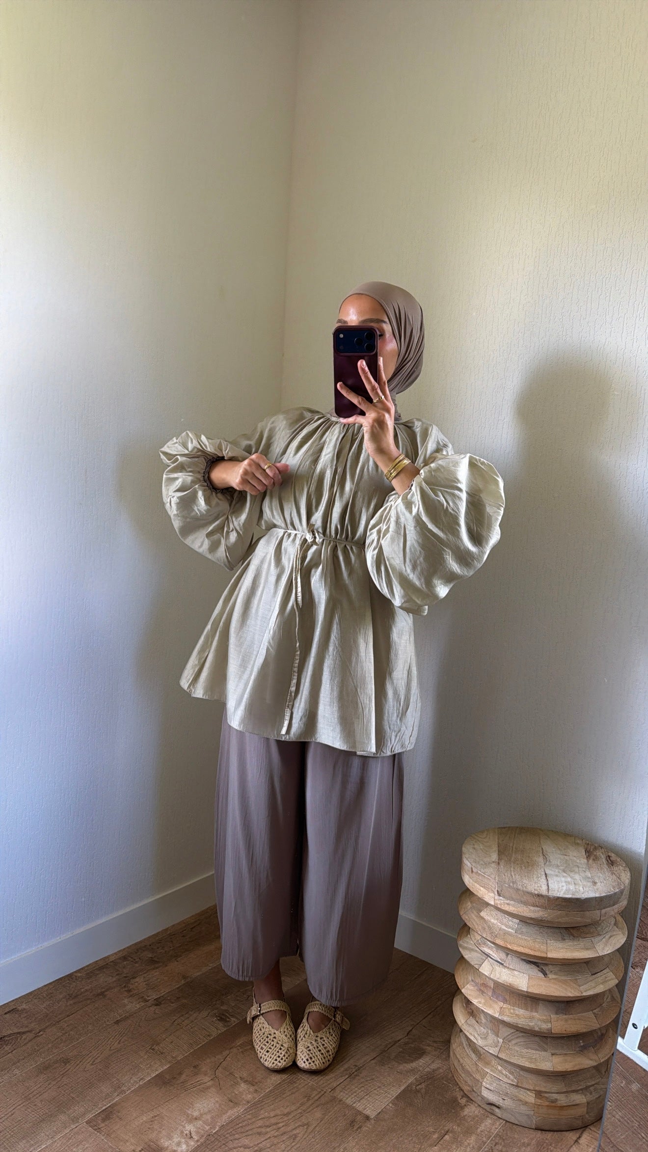 Blouse manches bouffantes