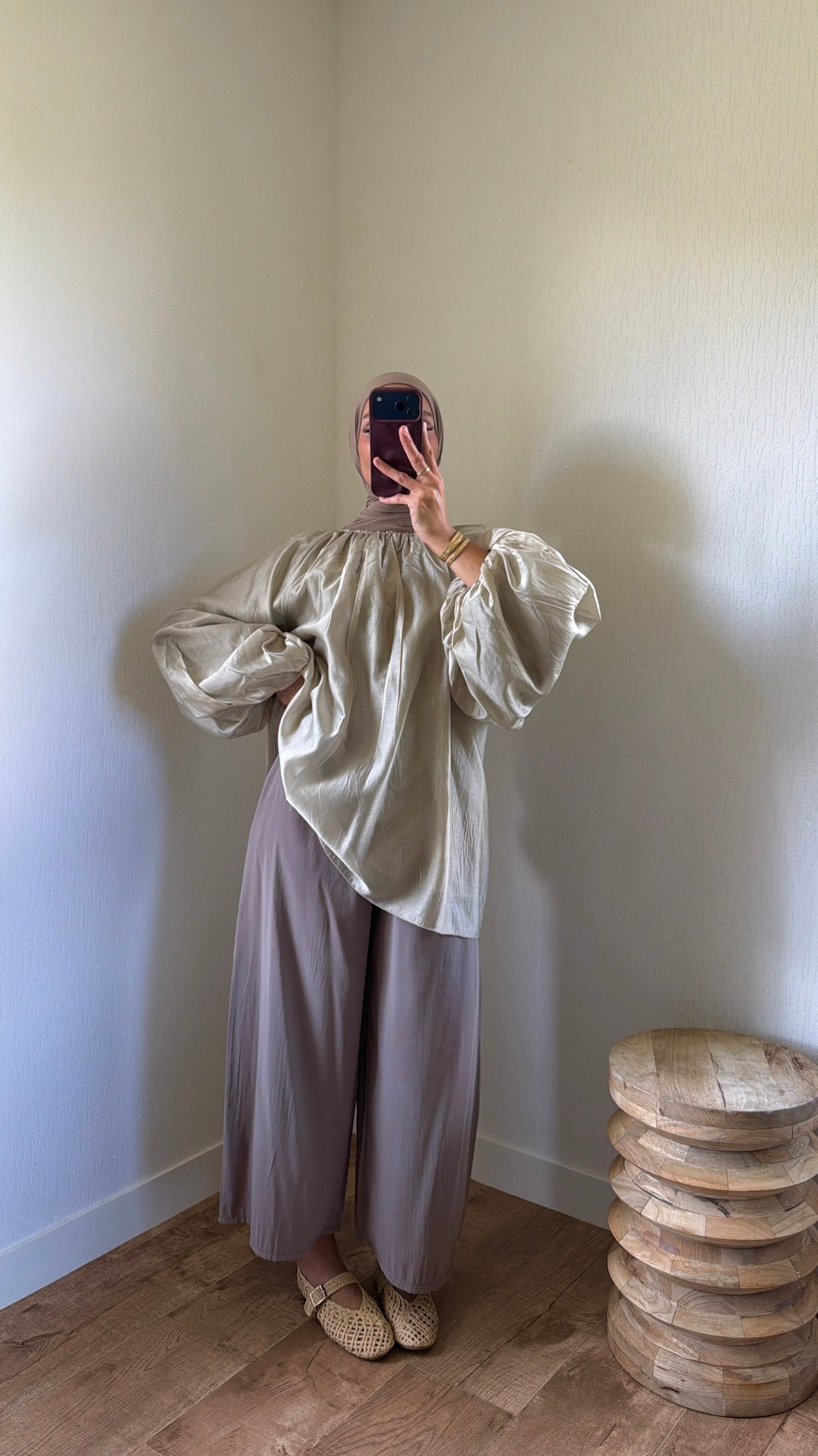 Blouse manches bouffantes