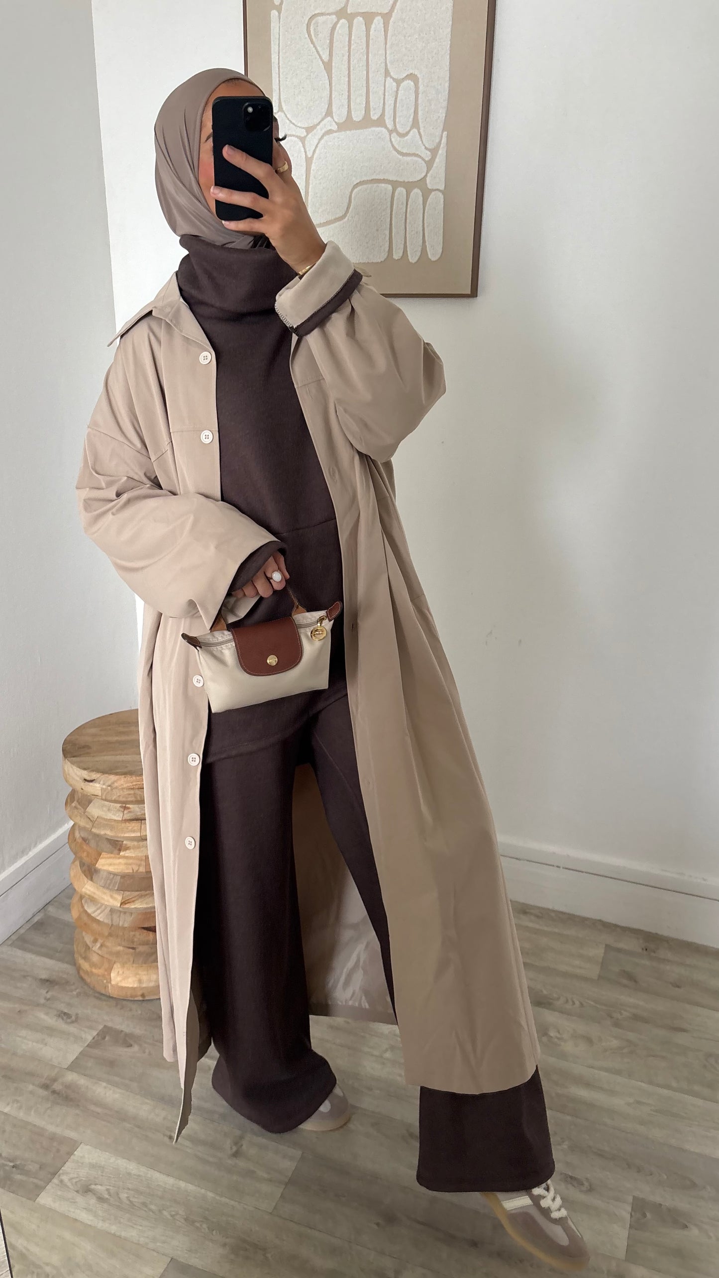 Veste imper coupe droite