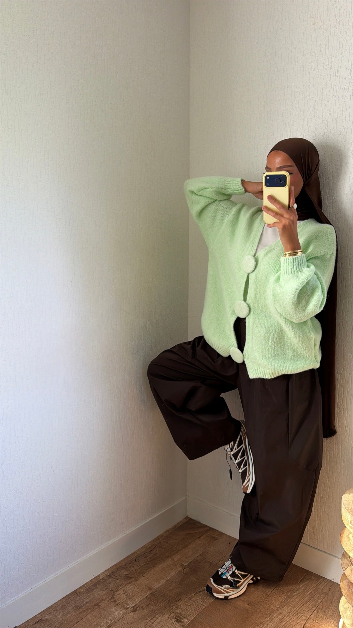 Cardigan gros boutons