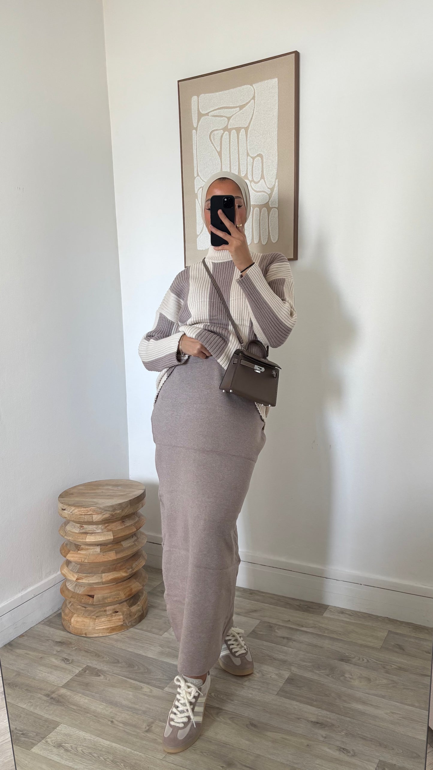 Ensemble jupe en maille