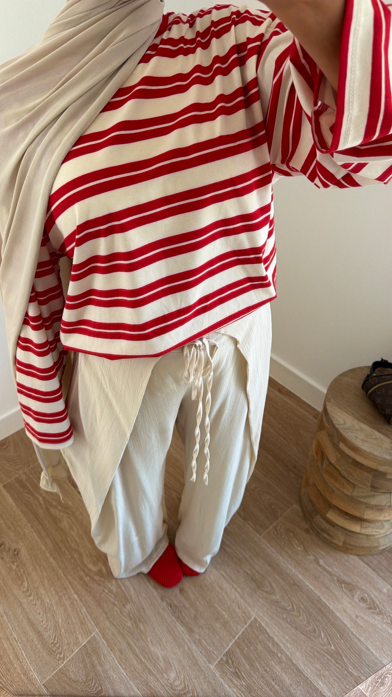 T-shirt rayée manches longue yessra