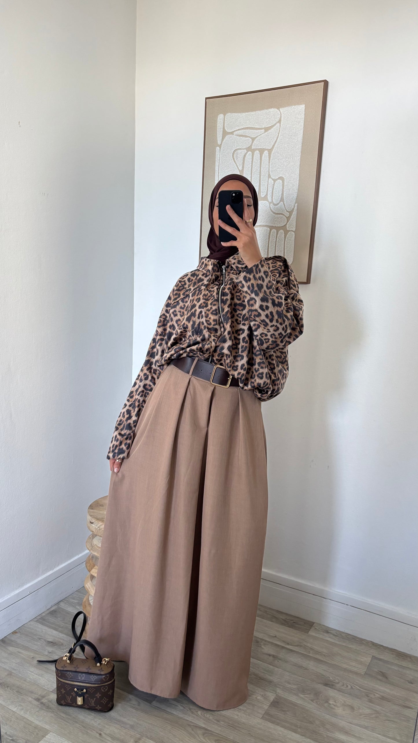 bombers imprimé léopard