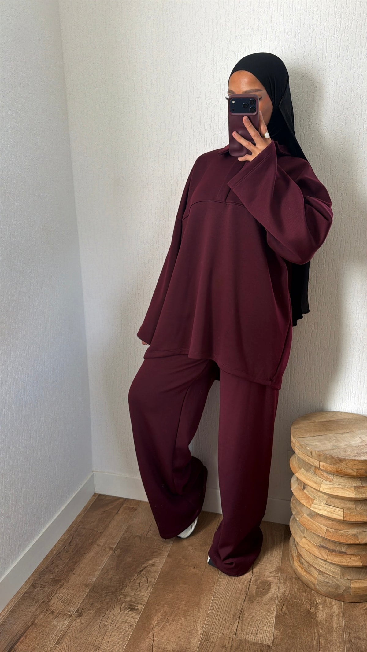 Ensemble molletonné à zip