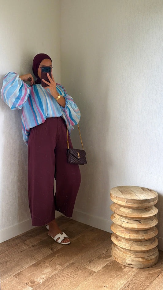 Blouse tricolore