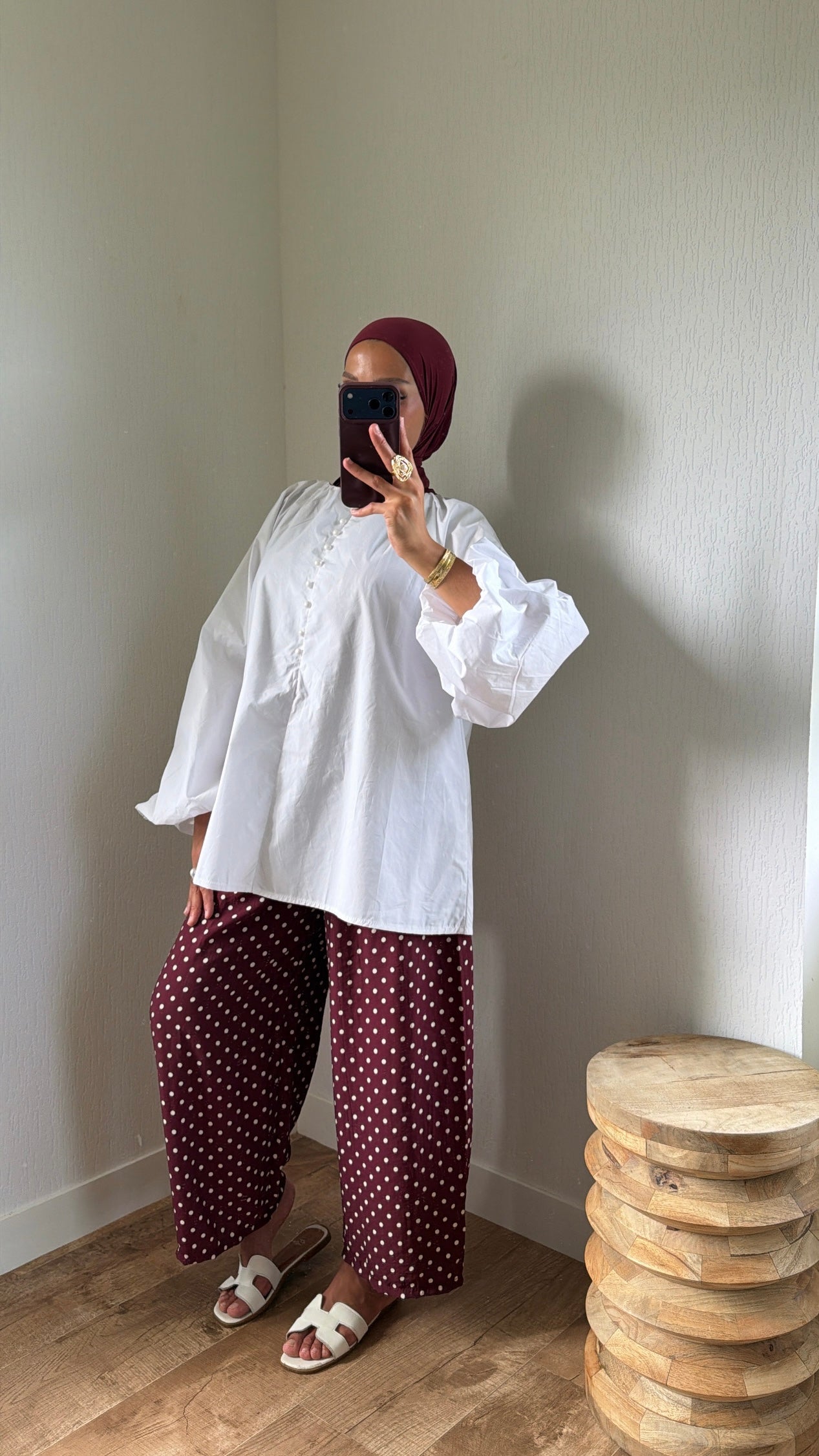 Blouse détails boutons