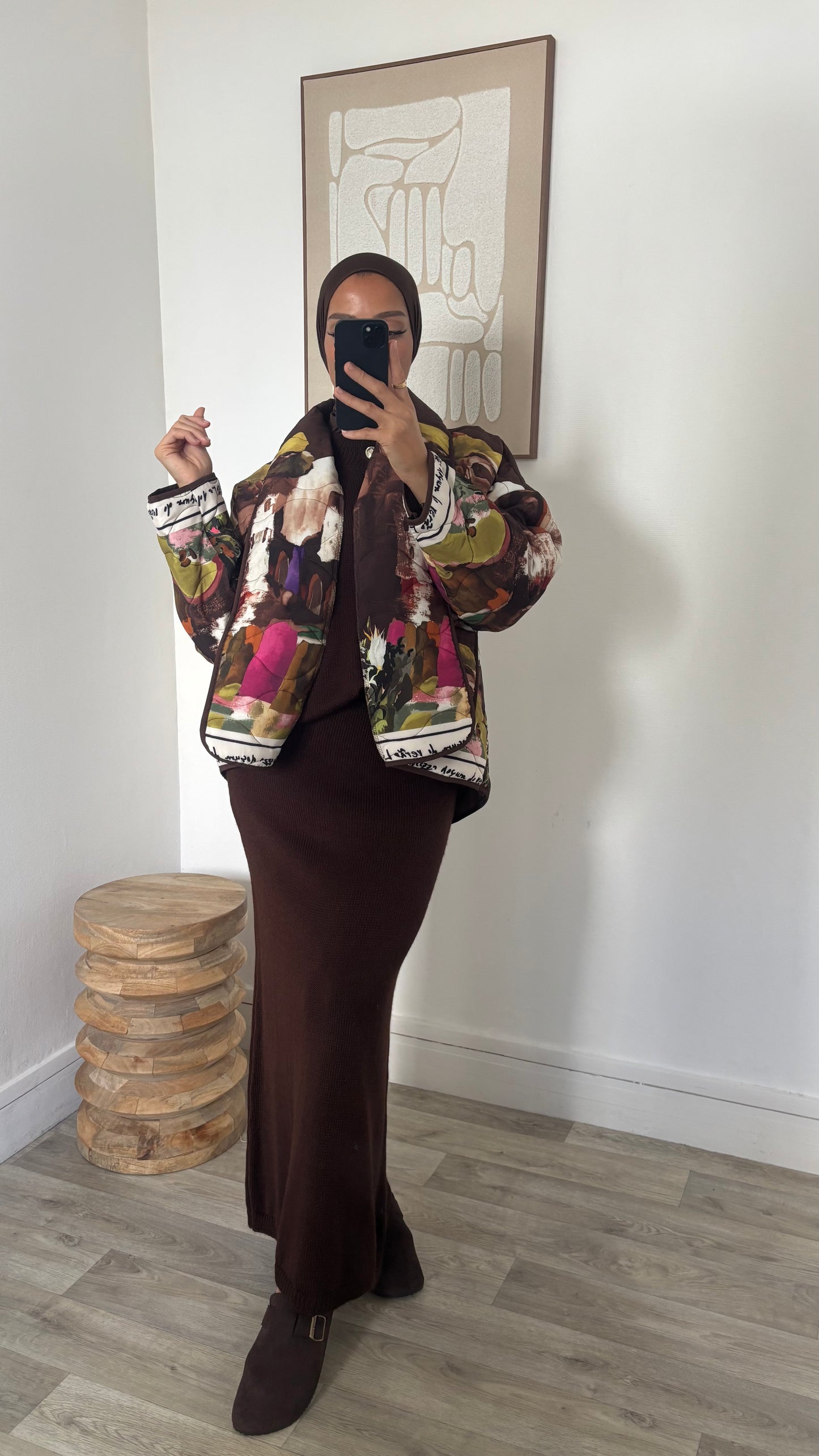 Veste matelassé à motifs