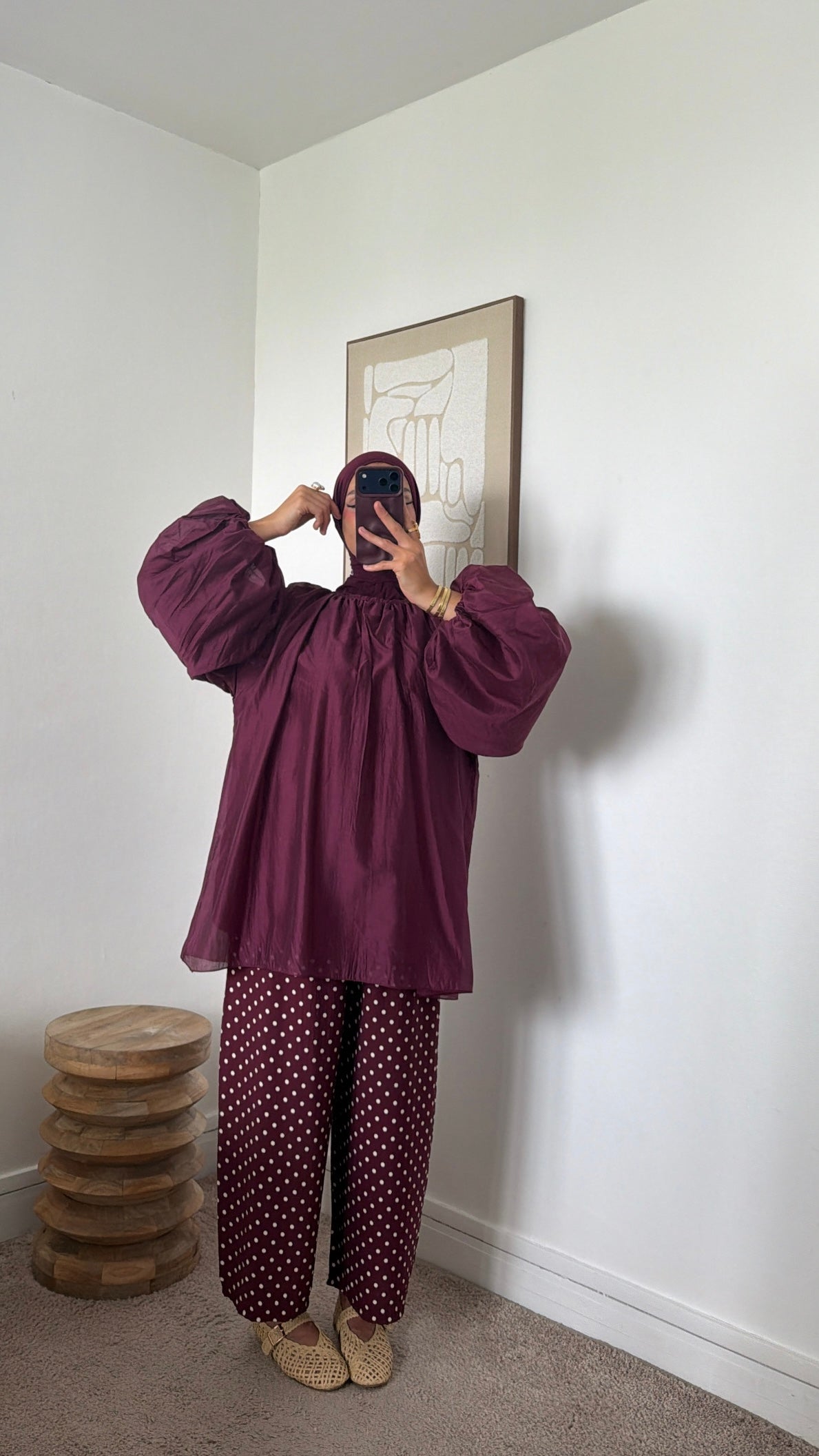 Blouse manches bouffantes