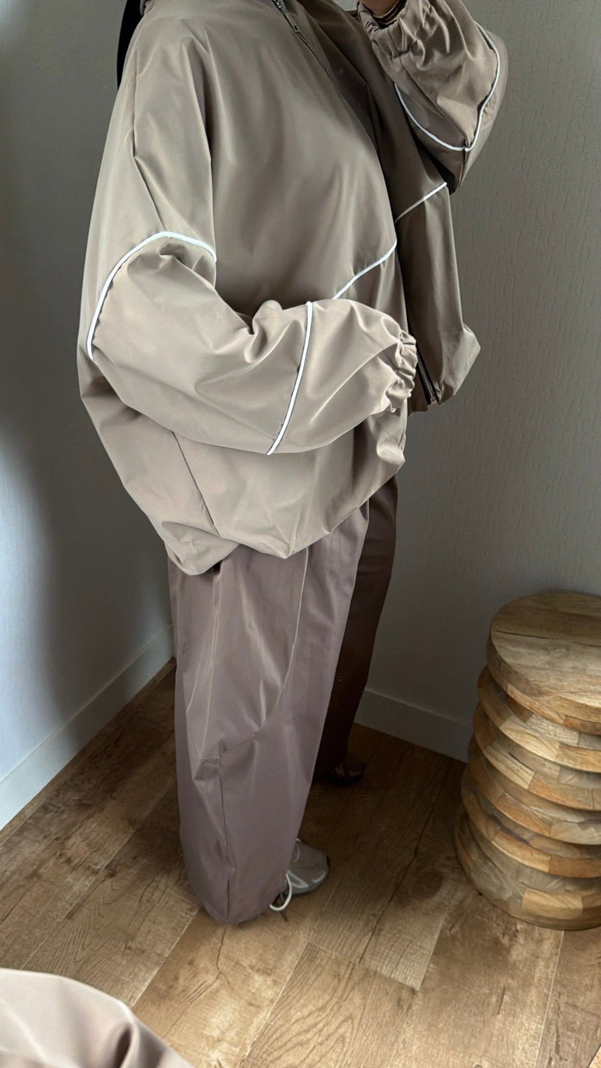 Veste oversize ajustable