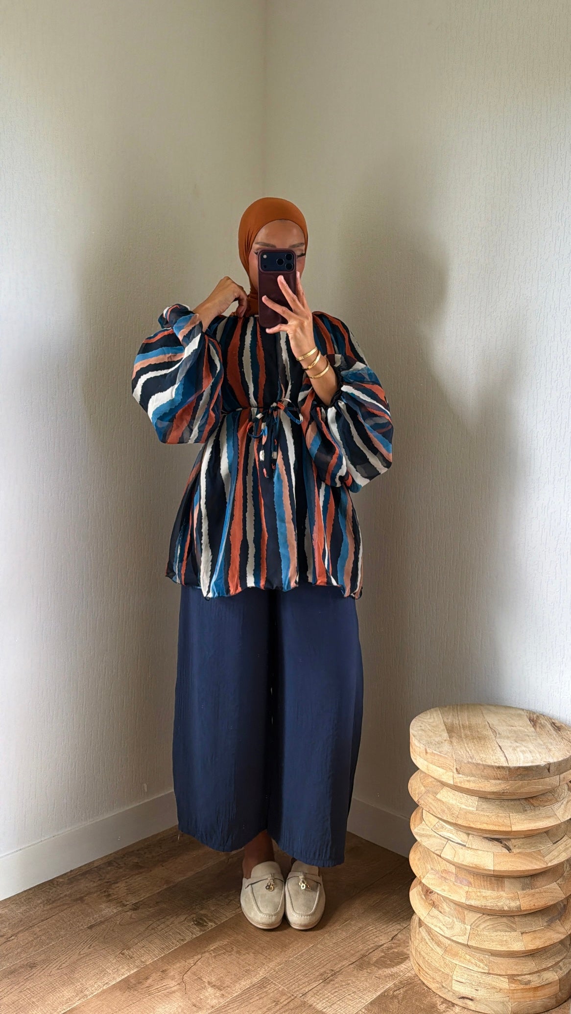 Blouse tricolore