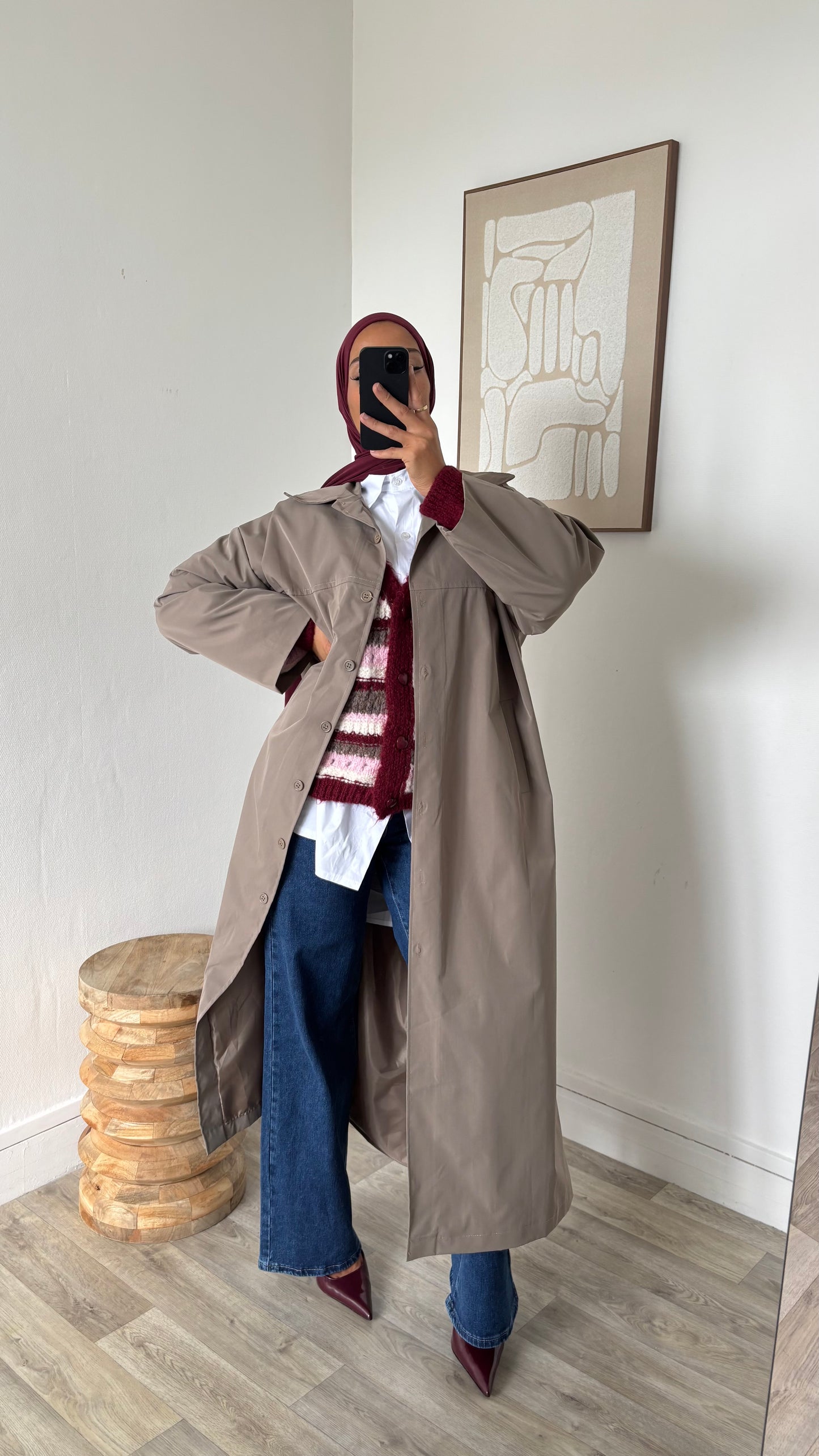 Imperméable coupe droite