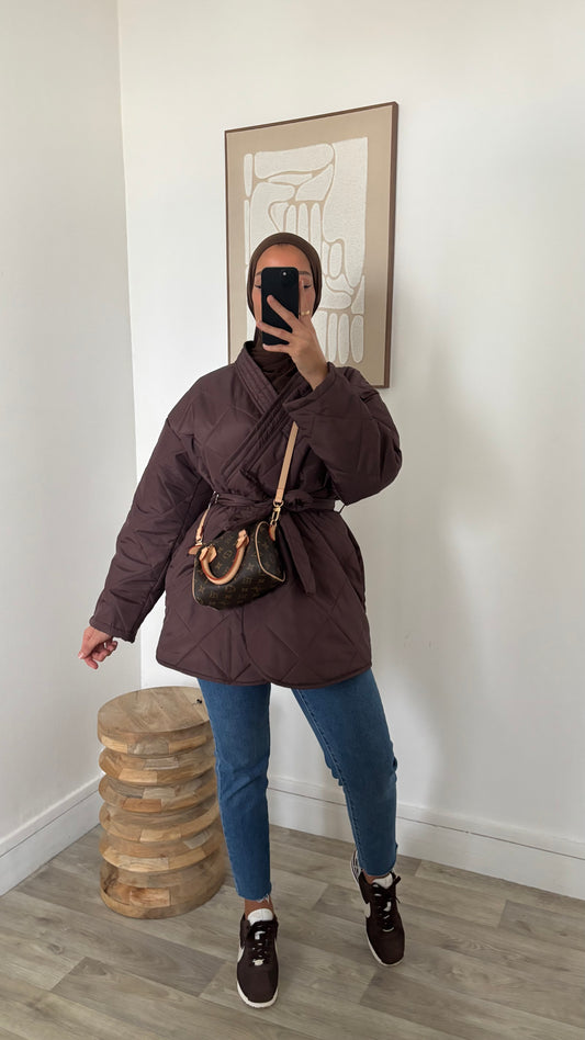 Veste matelassé croisé