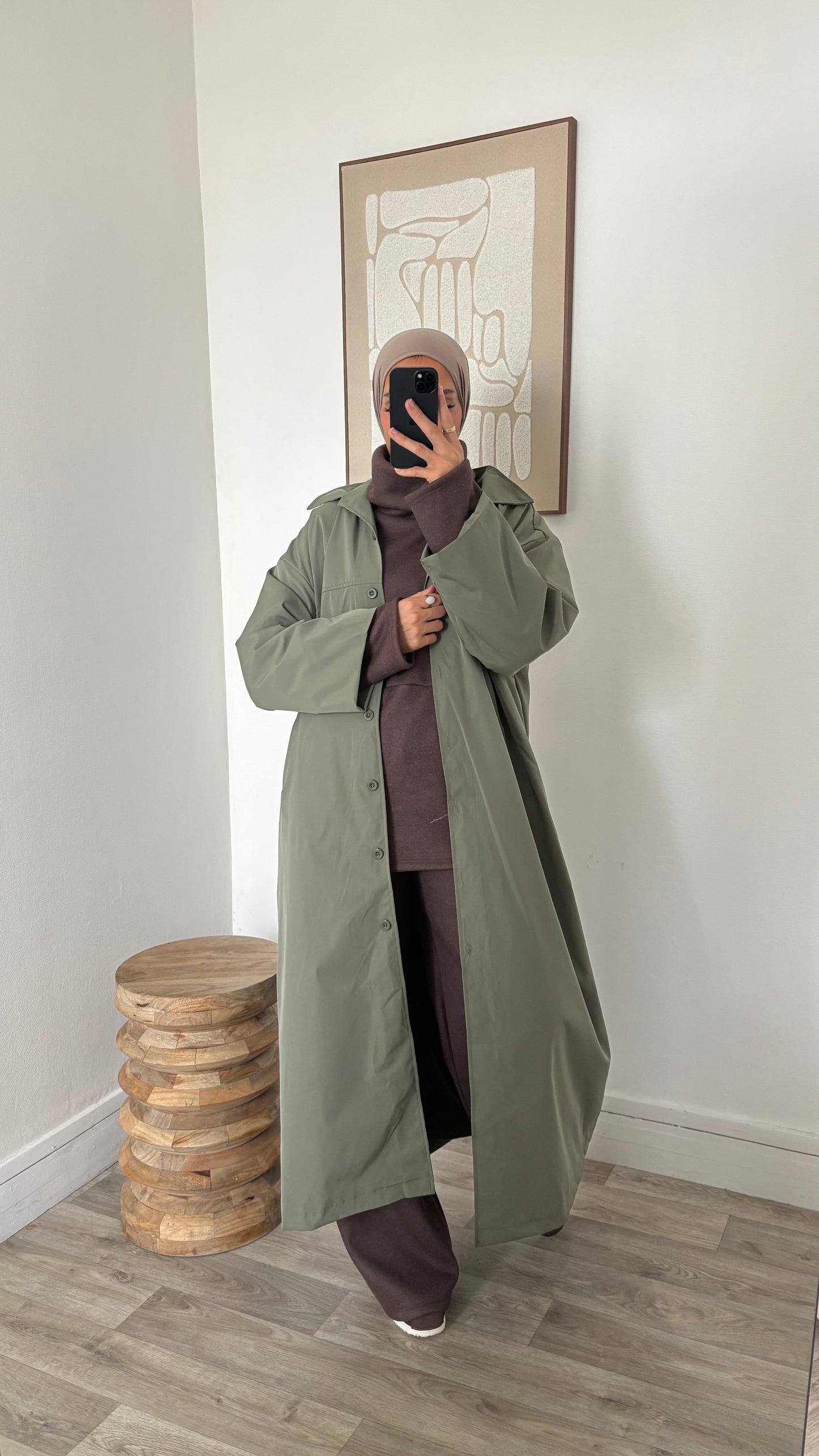 Veste imper coupe droite