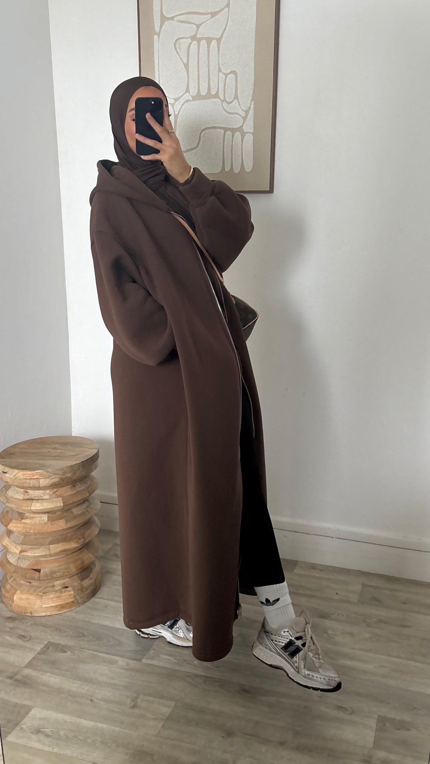 Long sweat à fermeture