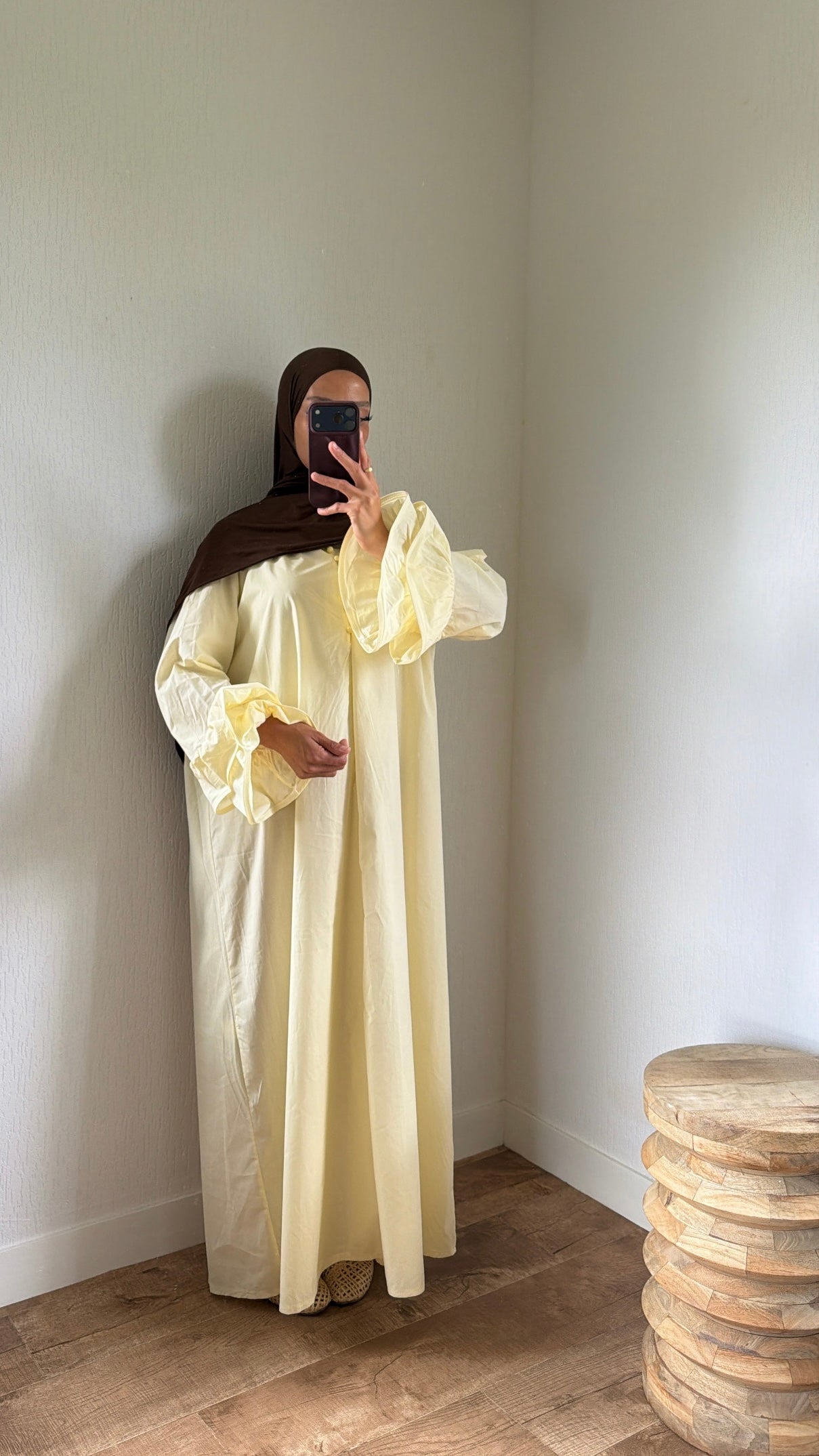 Robe manches fleurs + ceinture