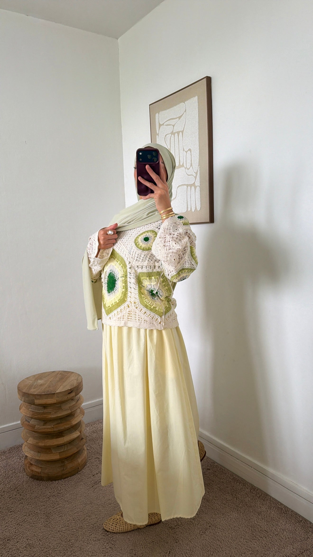 Pull en crochet coupe droite