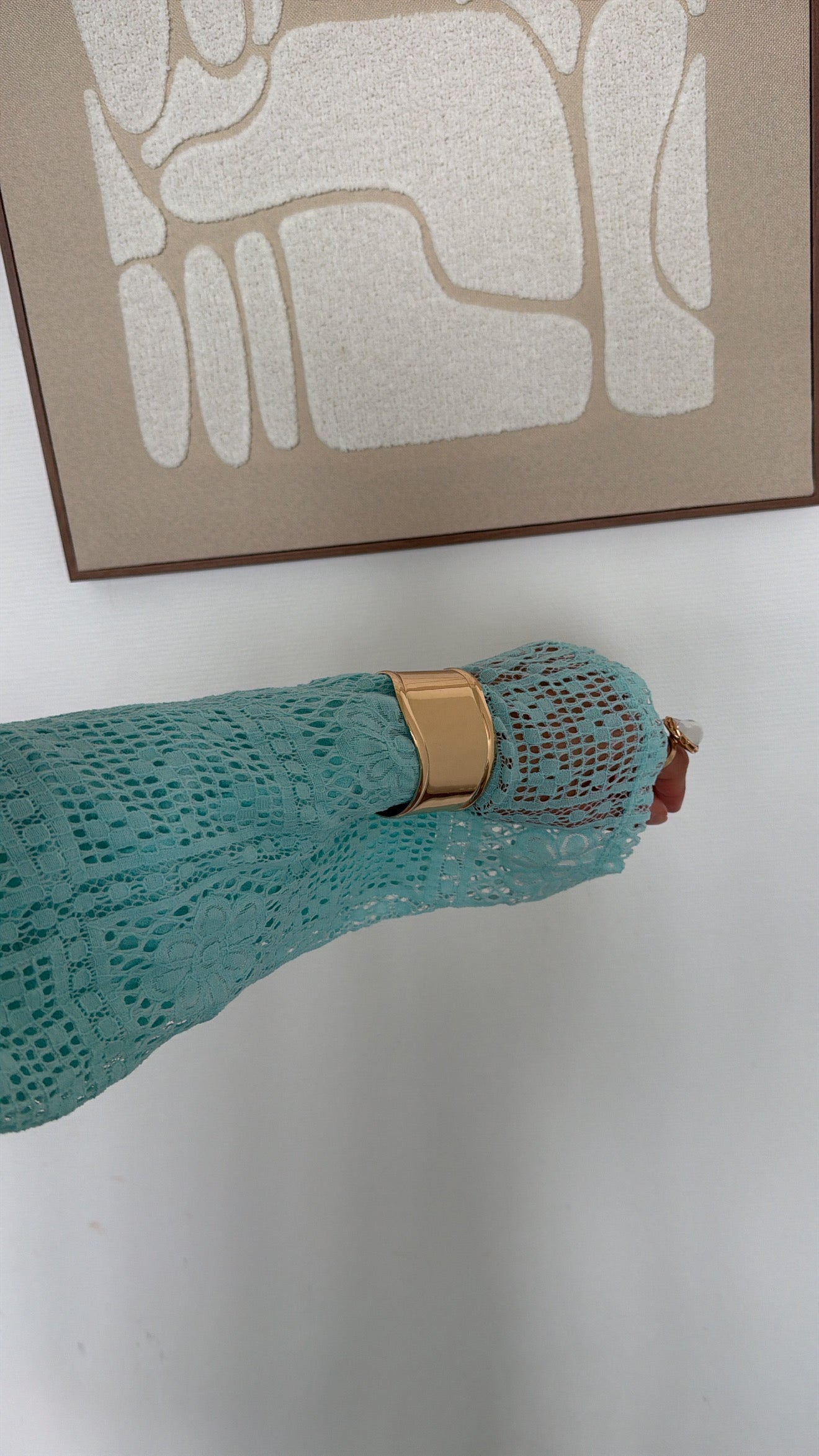Robe effet lin + haut en crochet