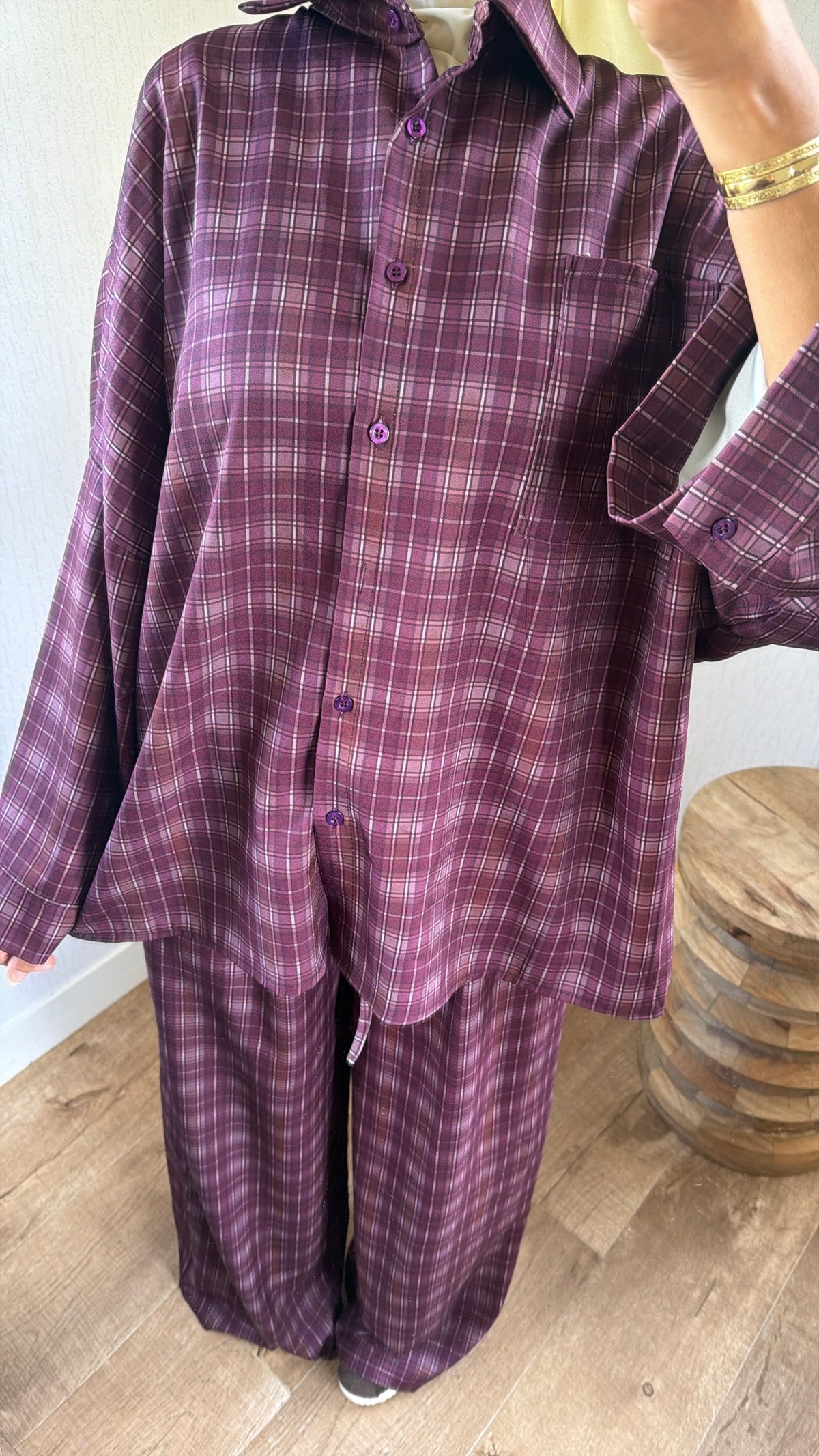 Ensemble chemise fluide