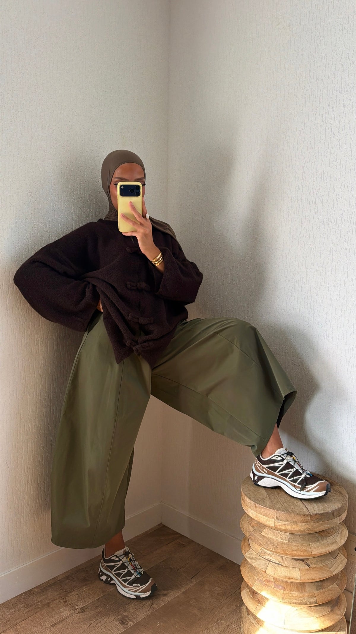 Pantacourt oversize effet imper
