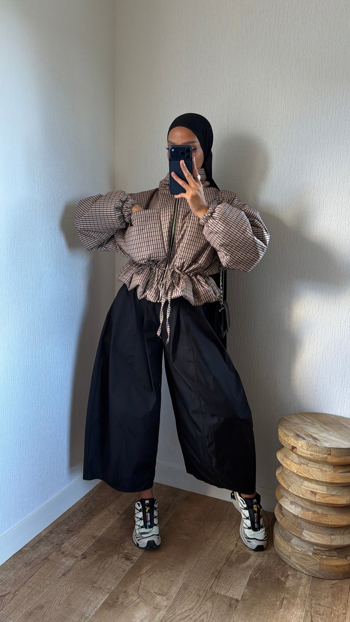 Bomber ajustable détails poches