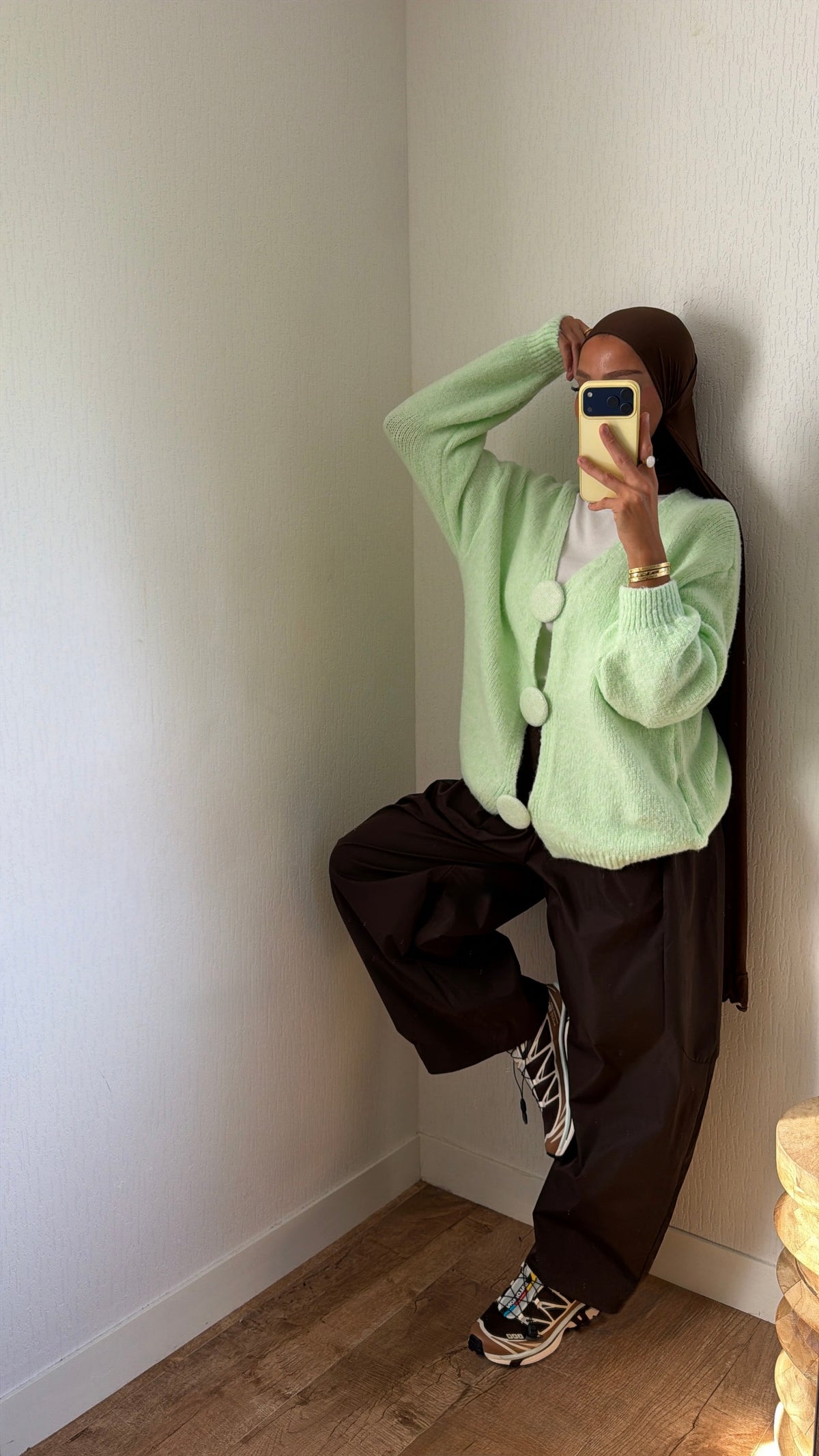 Cardigan gros boutons
