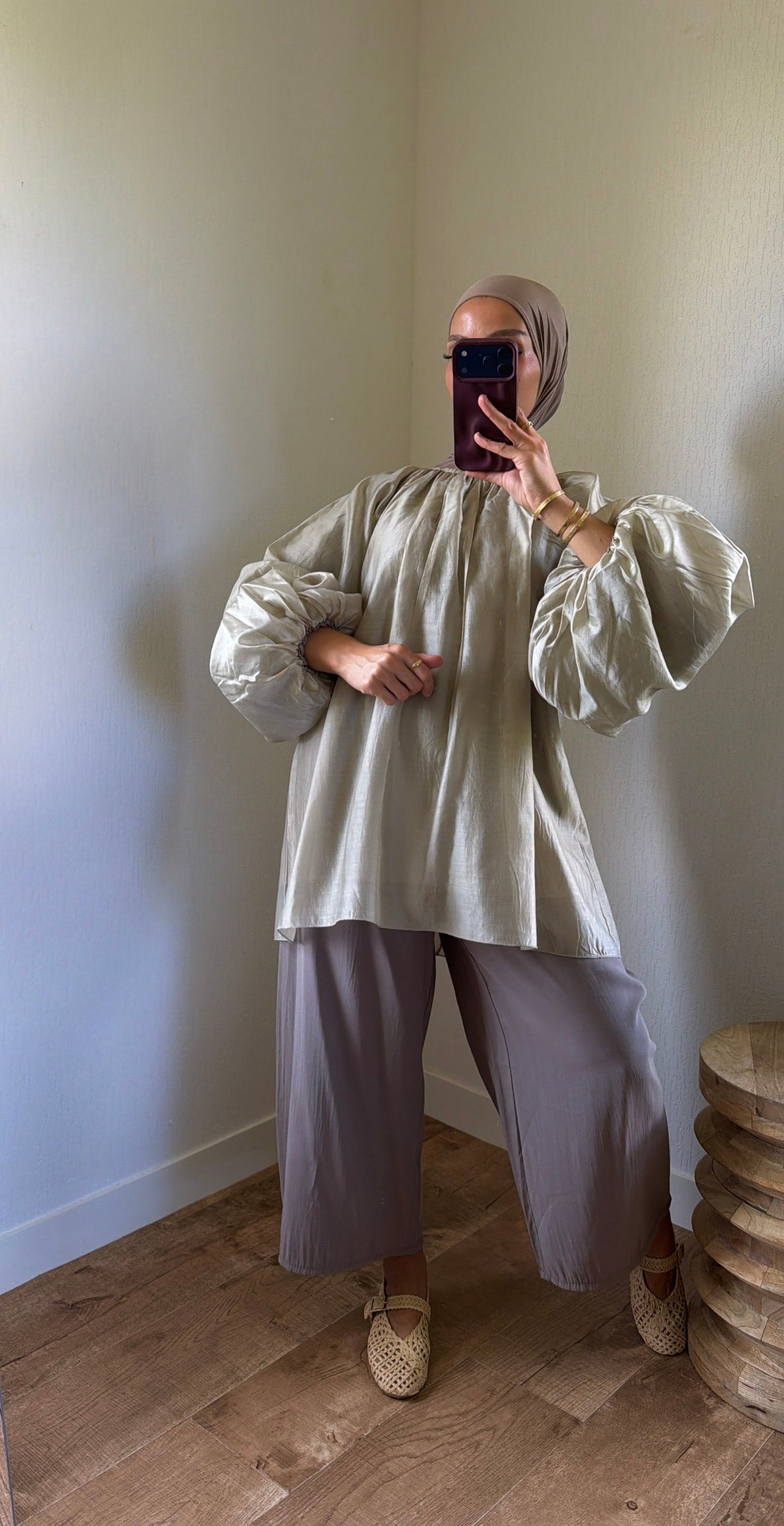 Blouse manches bouffantes