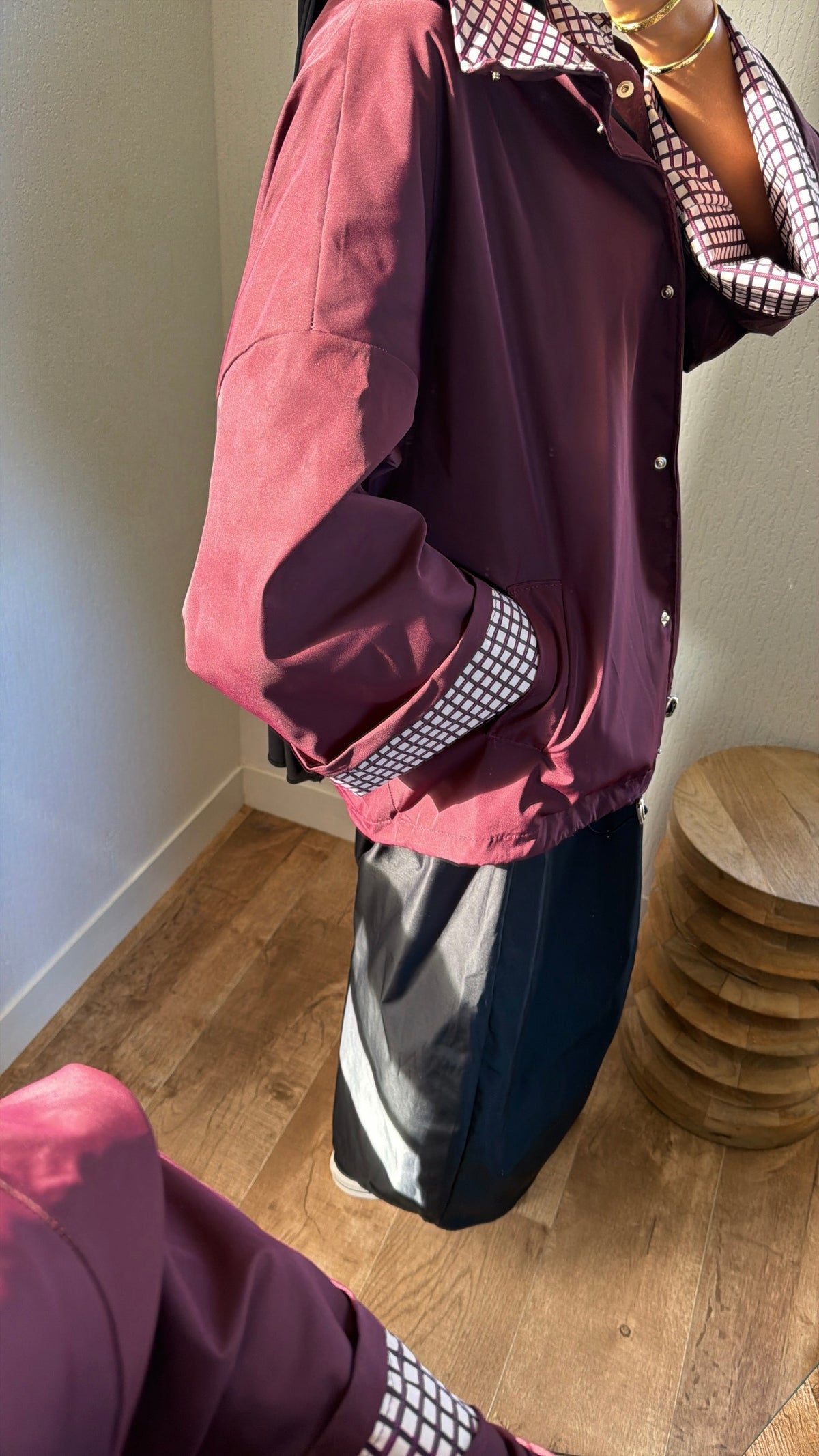 Bomber effet imper à pression