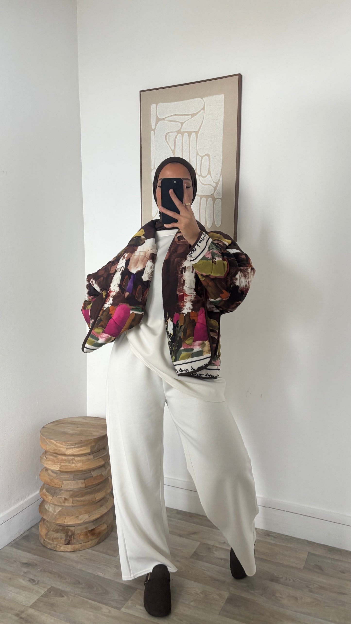 Veste matelassé à motifs