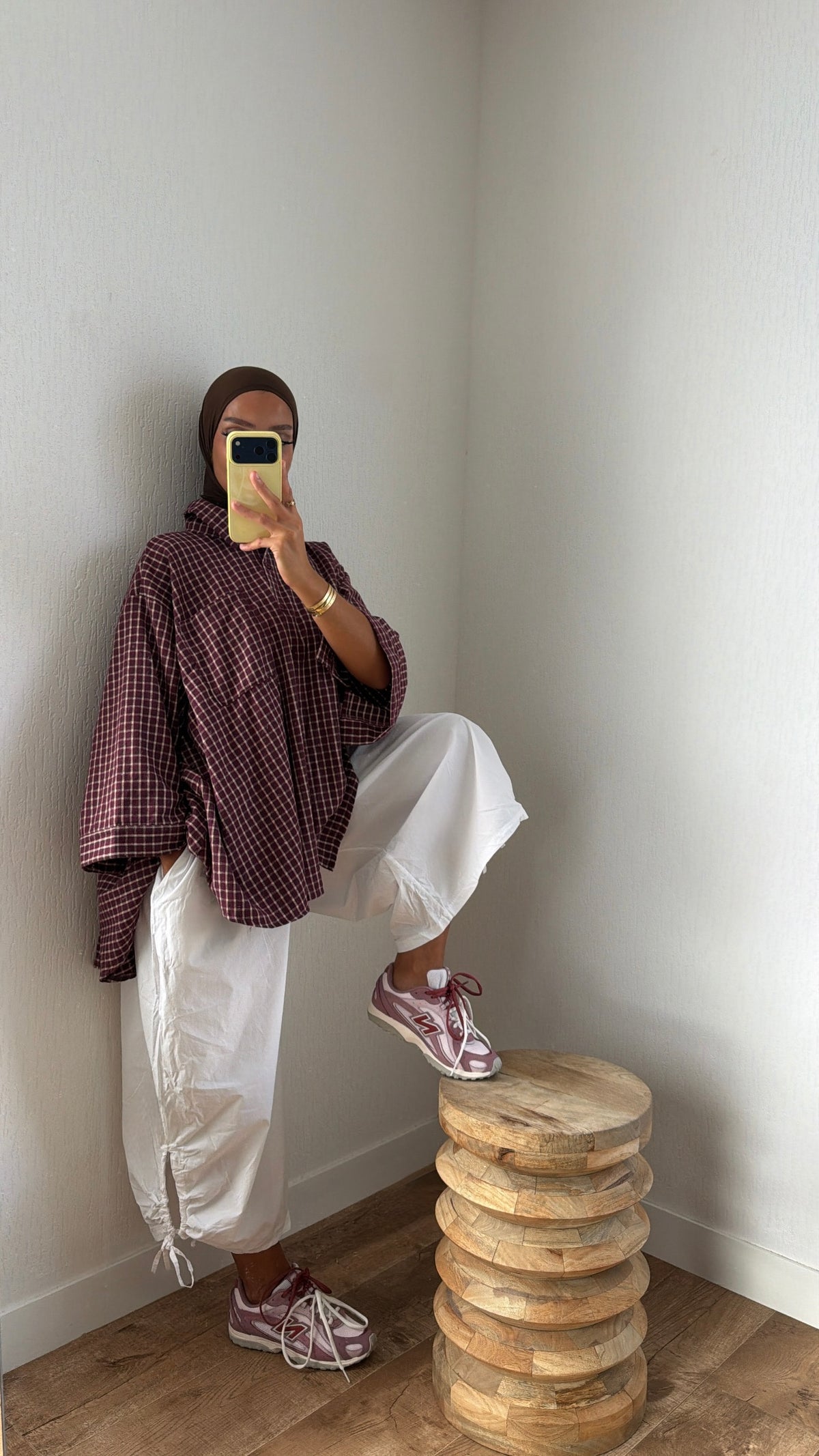 Pantalon à plis
