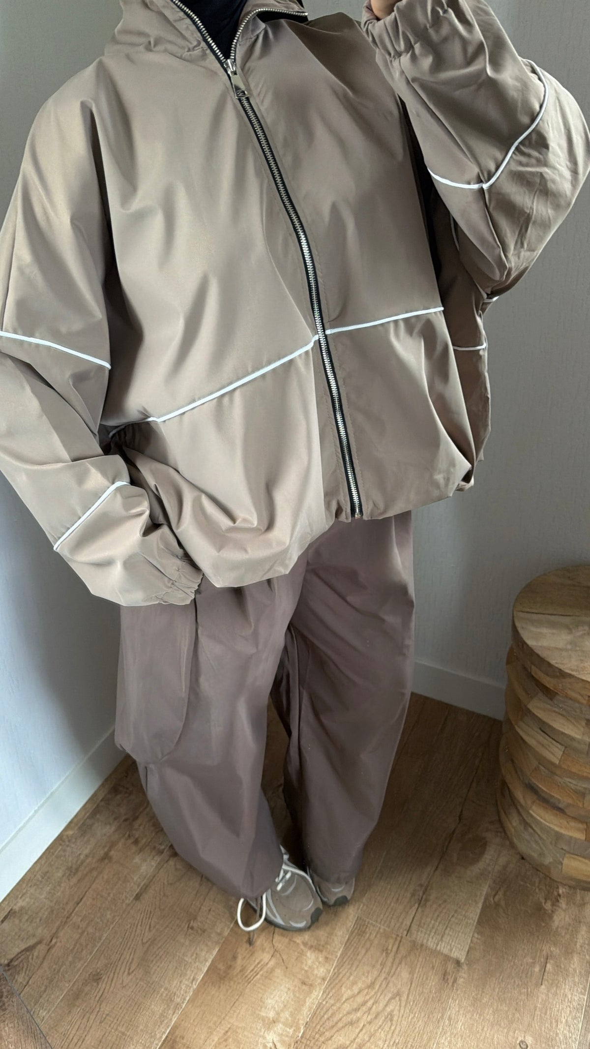 Veste oversize ajustable