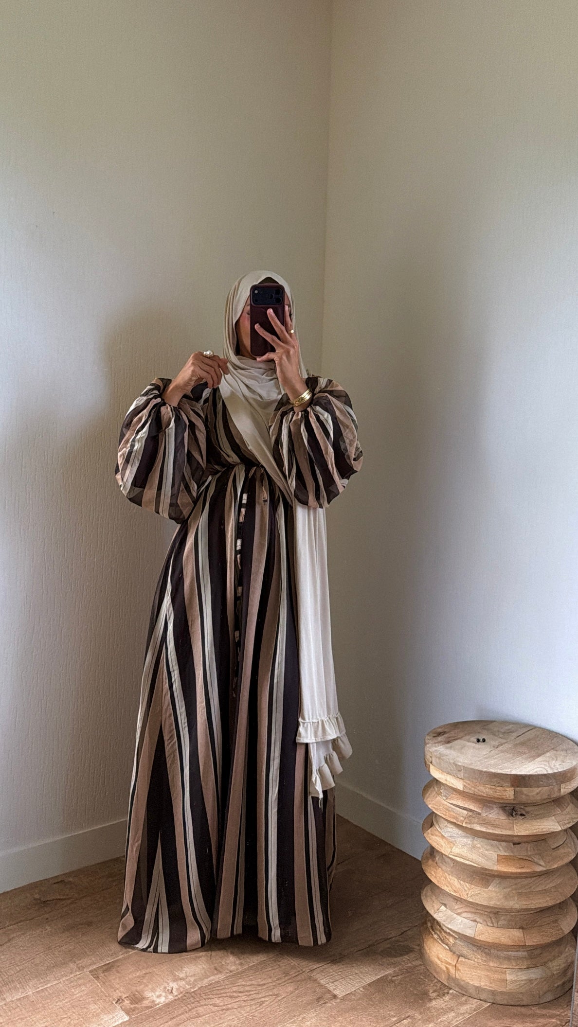 Robe doublée tricolore